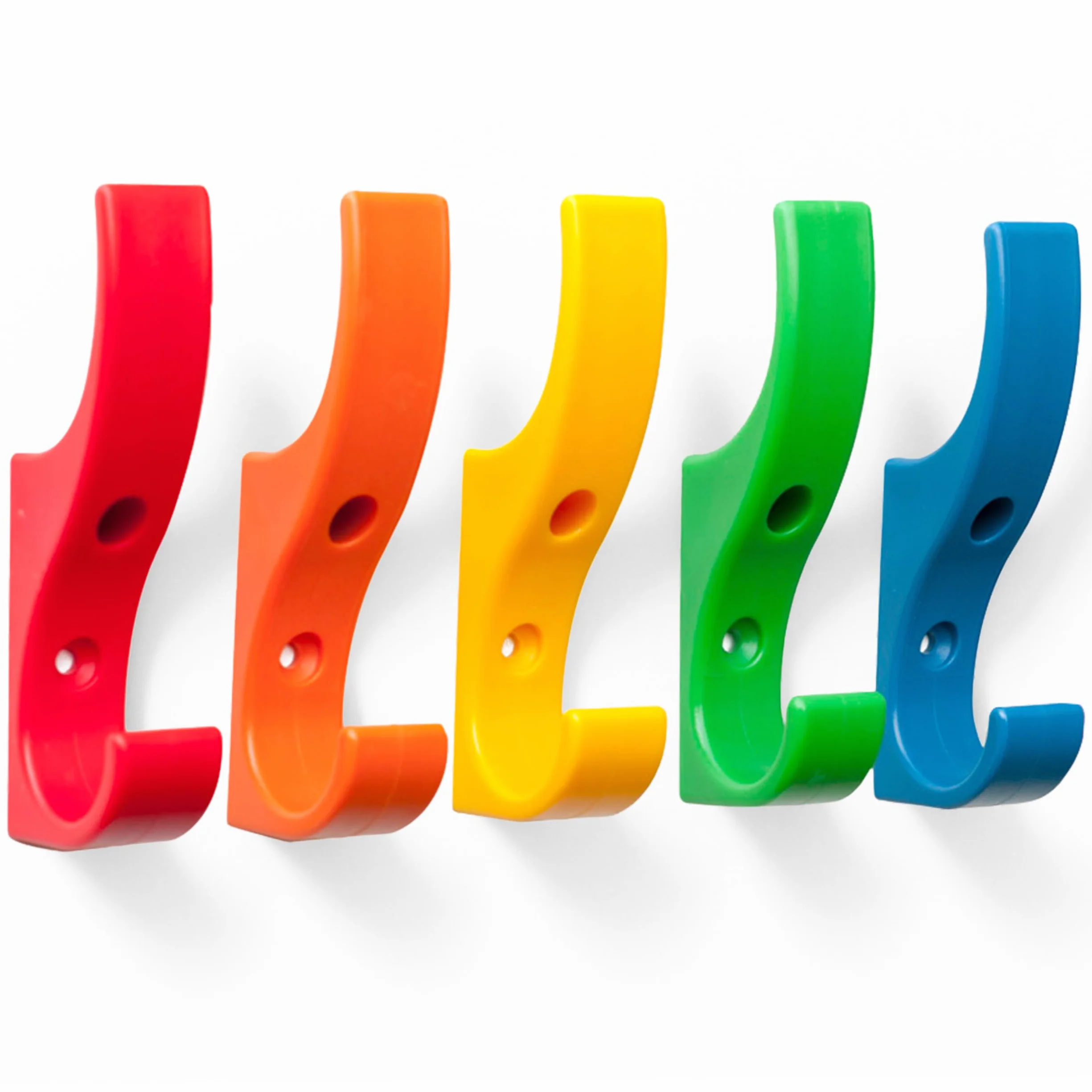 Toughook Mini ganci da parete, per appendere borse, cappelli e cappotti, per scuole, casa e lavoro, confezione da 5 pezzi, colori arcobaleno assortiti