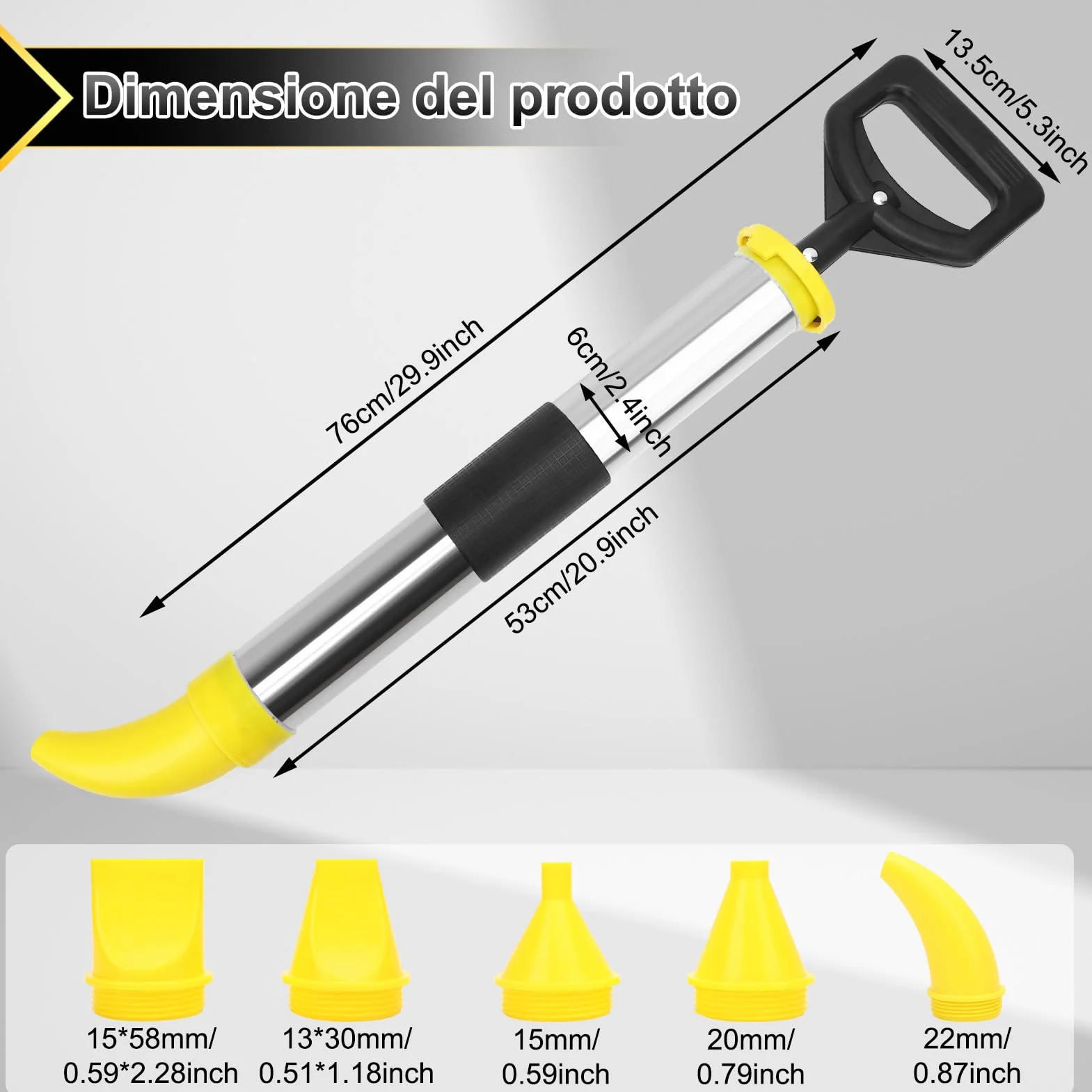 Strumento di Calamcine in Cemento, Scatola di Gomma Applicatore a Calafata Sealar con Usura Resistente Ad Alta Efficienza Ottima capacità di Sigillare gli Spazi Stradali