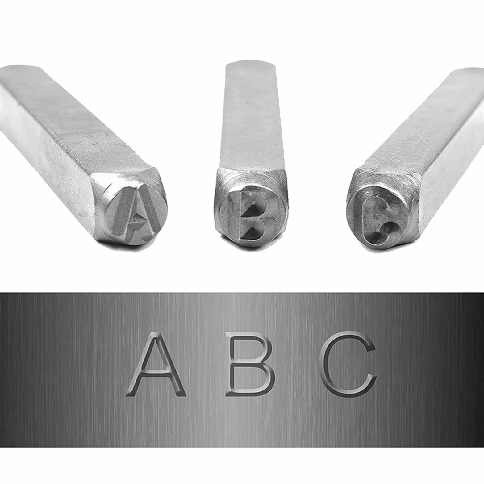 OWLMATE 36 Pezzi Punzoni Lettere, Timbri Lettere per Argilla, Timbri Lettere Alfabeto, Punzoni per Metallo Lettere A-Z e Numero 0-9, Punzoni di Marcatura Alfabeto per Metallo Legno Pelle Plastica