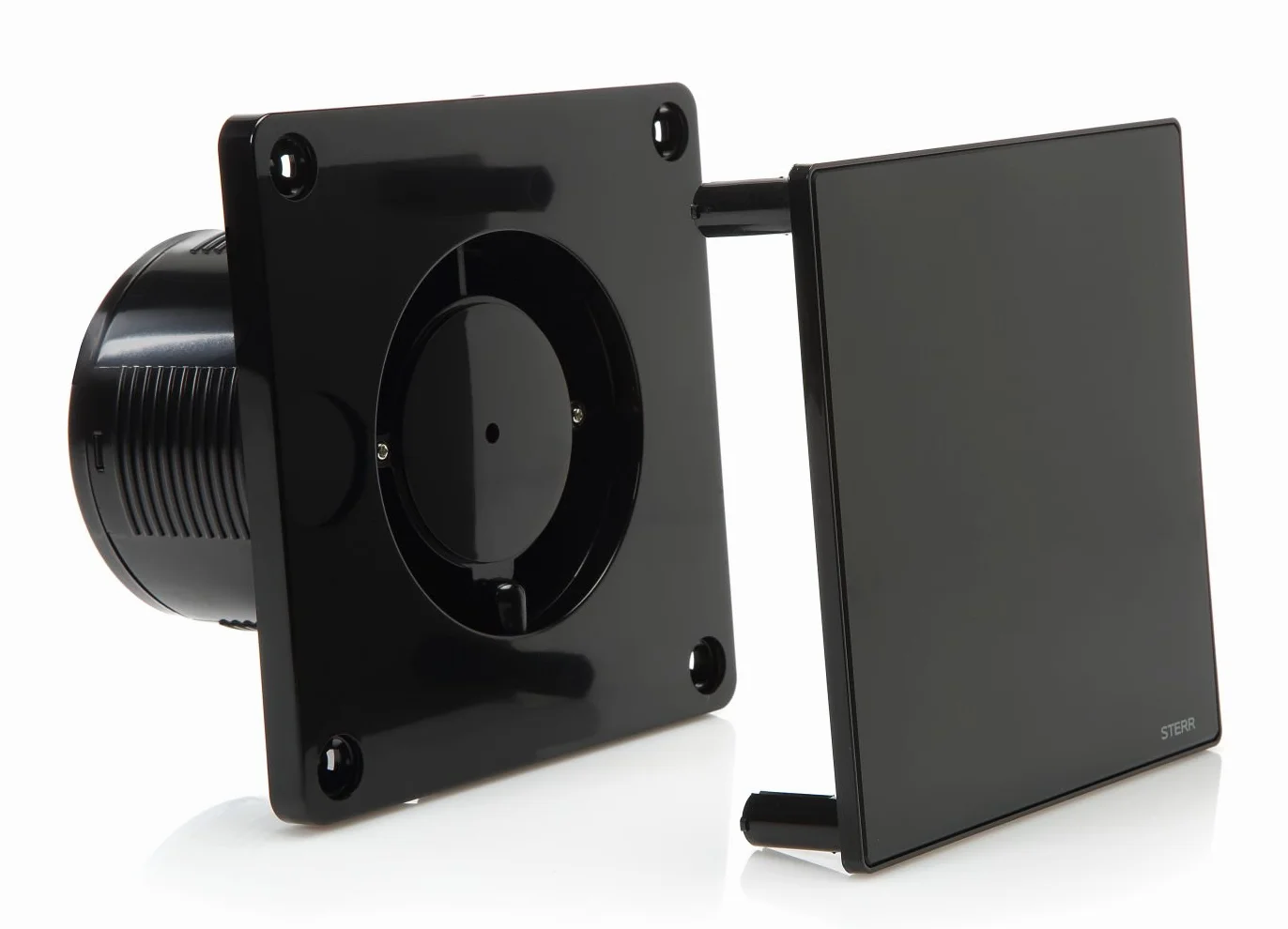 STERR Ventilatore da bagno silenzioso 100 mm nero