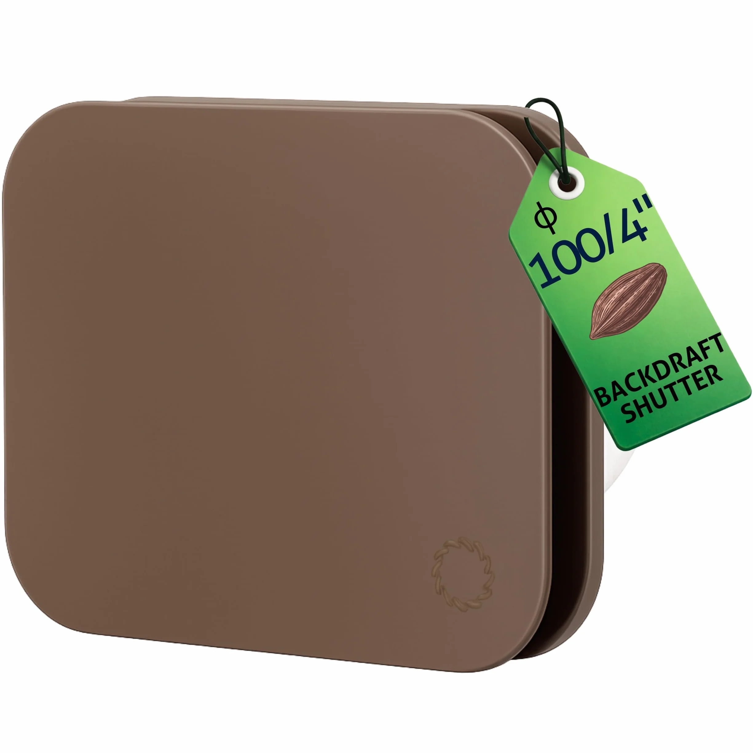 Turbionaire Trend 100 SDCC Aspiratore Bagno 100 mm, Parete/Soffitto, Dark Coffee Cream Opaco, Aspirazione perimetrale, Valvola di Non Ritorno, Installazione flessibile, Garanzia 3 Anni