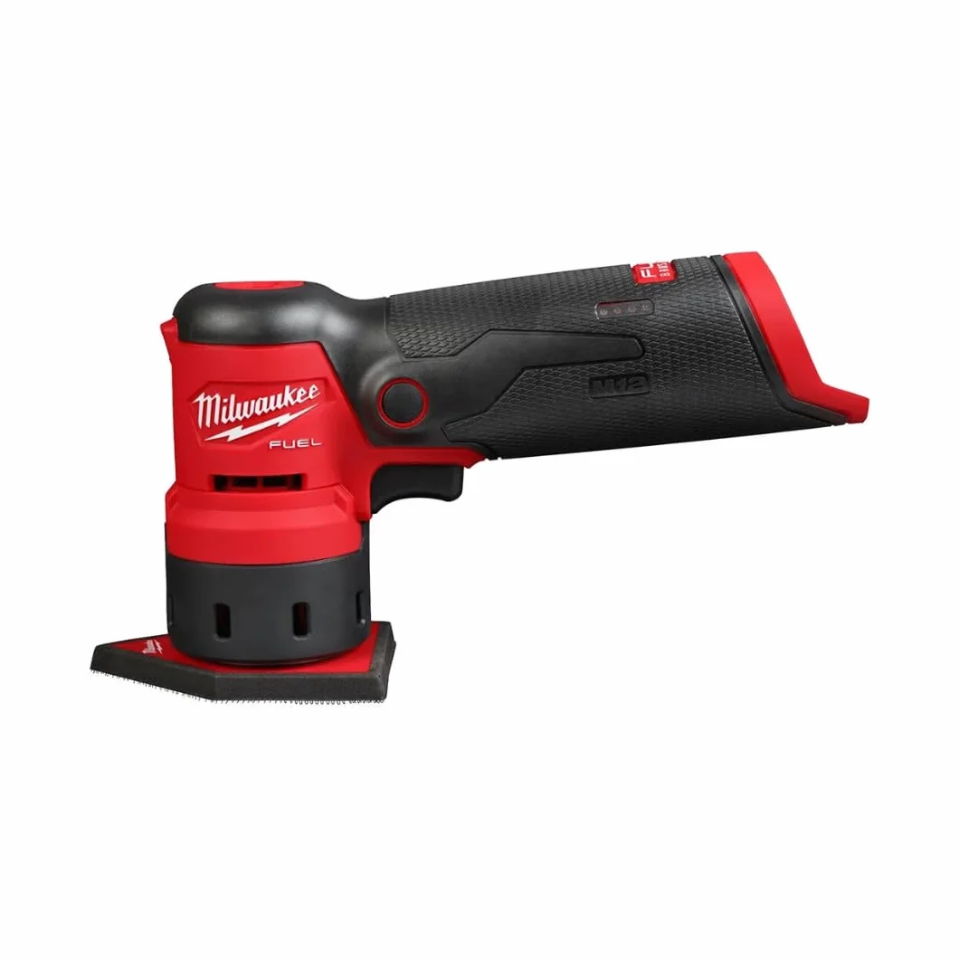 Milwaukee Levigatrice orbitale Senza spazzole 2531-20 12V Senza Fili (Solo utensile) Rossa e Nera