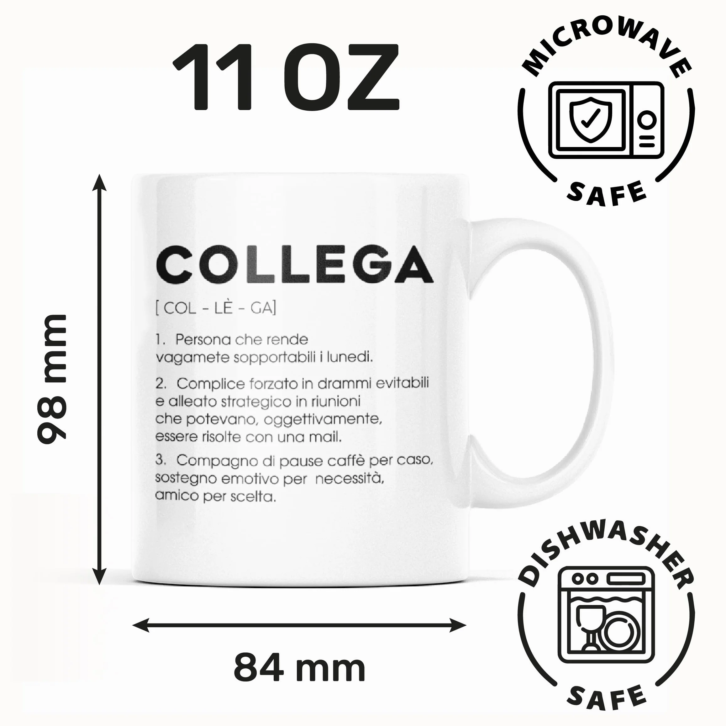 Gesar Tazza Mug Divertente Regalo Collega Uomo Donna Coffee Cup con Frasi Simpatiche