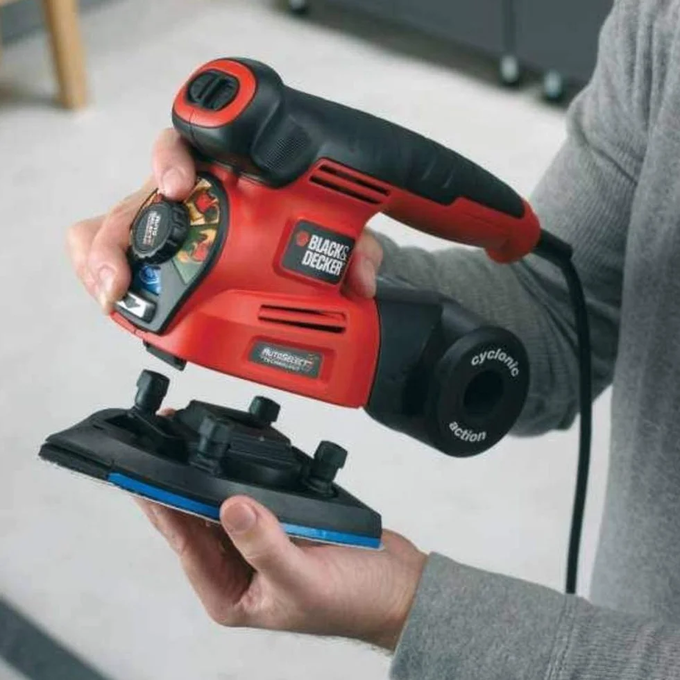 BLACK+DECKER KA280-QS Multi Levigatrice 4-in-1 Autoselect, con 6 Accessori