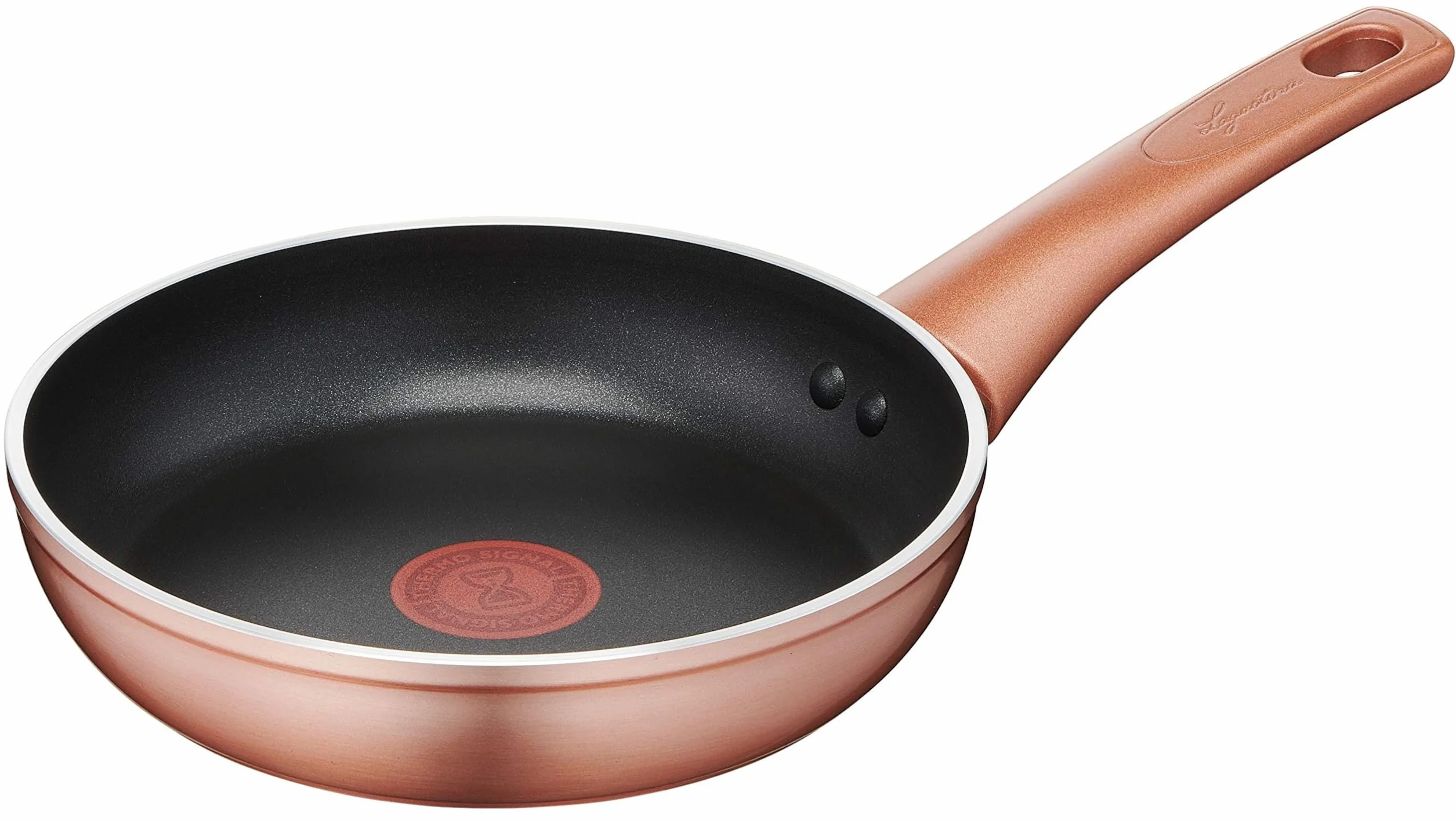 Lagostina Ramata Padella Antiaderente in Alluminio Ø 20 cm con Esterno Effetto Rame, Pentola Gas e Forno, Rivestimento Titanium Easy, Manico Ergonomico in Bakelite