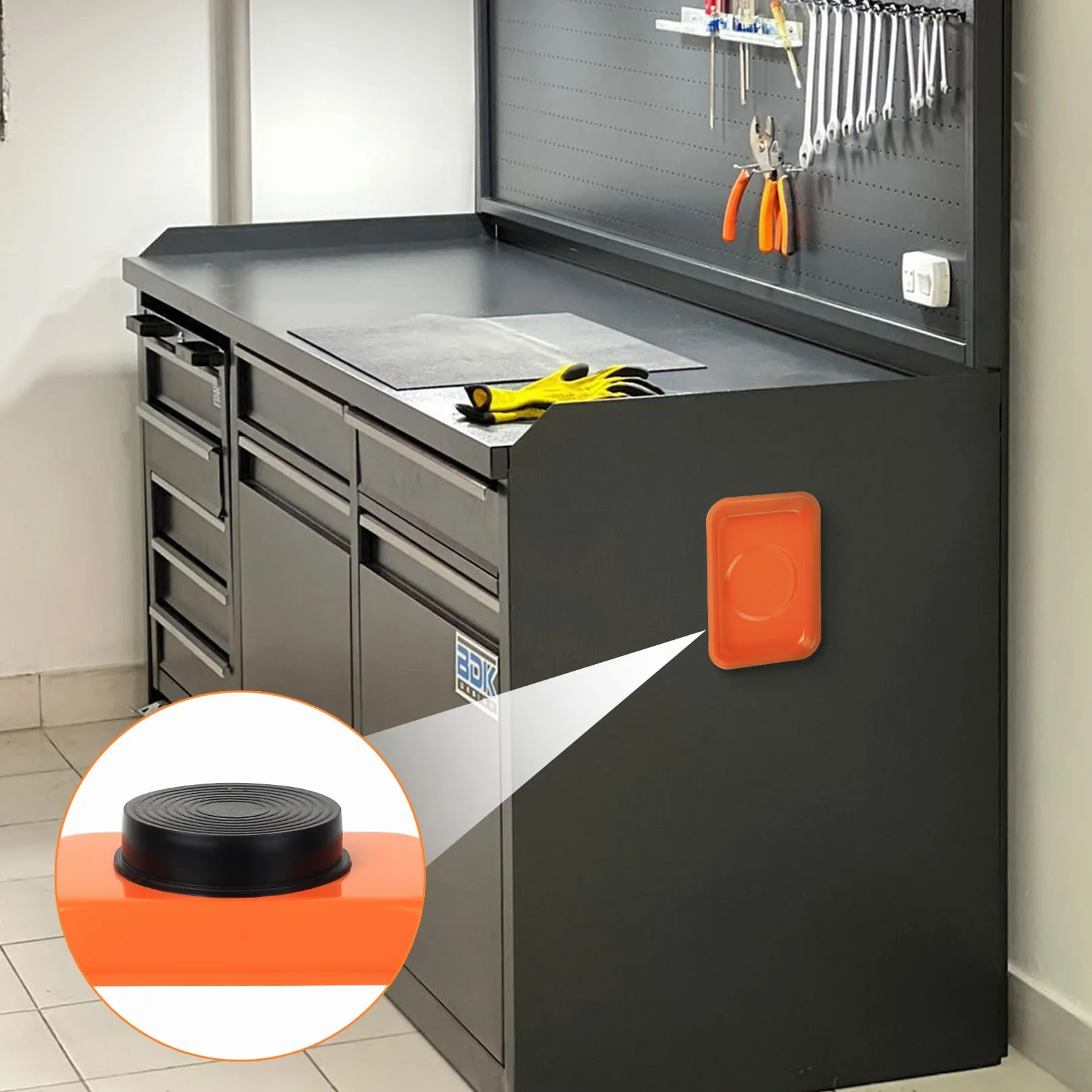 3 ciotole magnetiche per attrezzi, in acciaio inox, con supporto magnetico, supporto magnetico, vassoio magnetico per viti, chiodi da trapano, magnete ad alte prestazioni