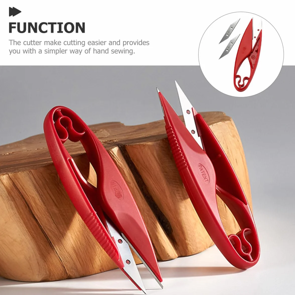 Forbici per Tessuto Forbicine Sarta in Inossidabile Rosso per di Stoffa e Carta, Accessori Cucito Versatili per Artigianale