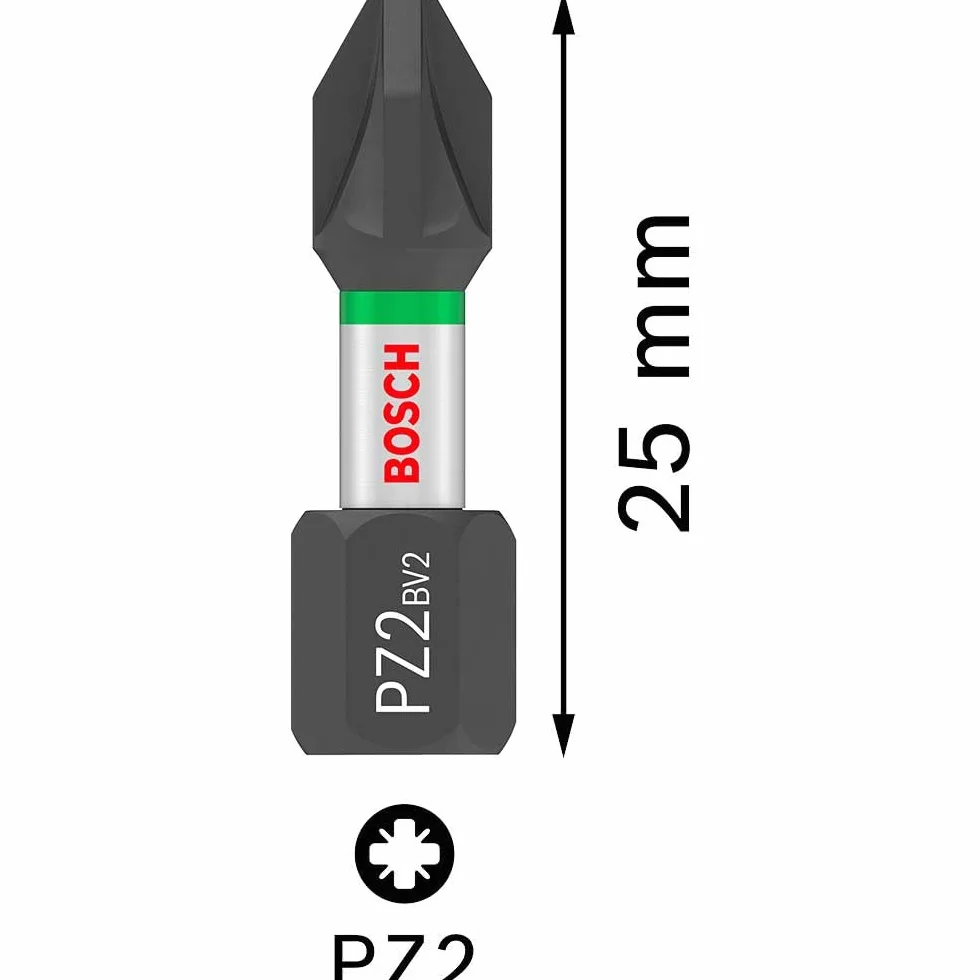 Bosch Atornillar impacto_Caja Tic-Tac 25 puntas Impact Pz2 25mm