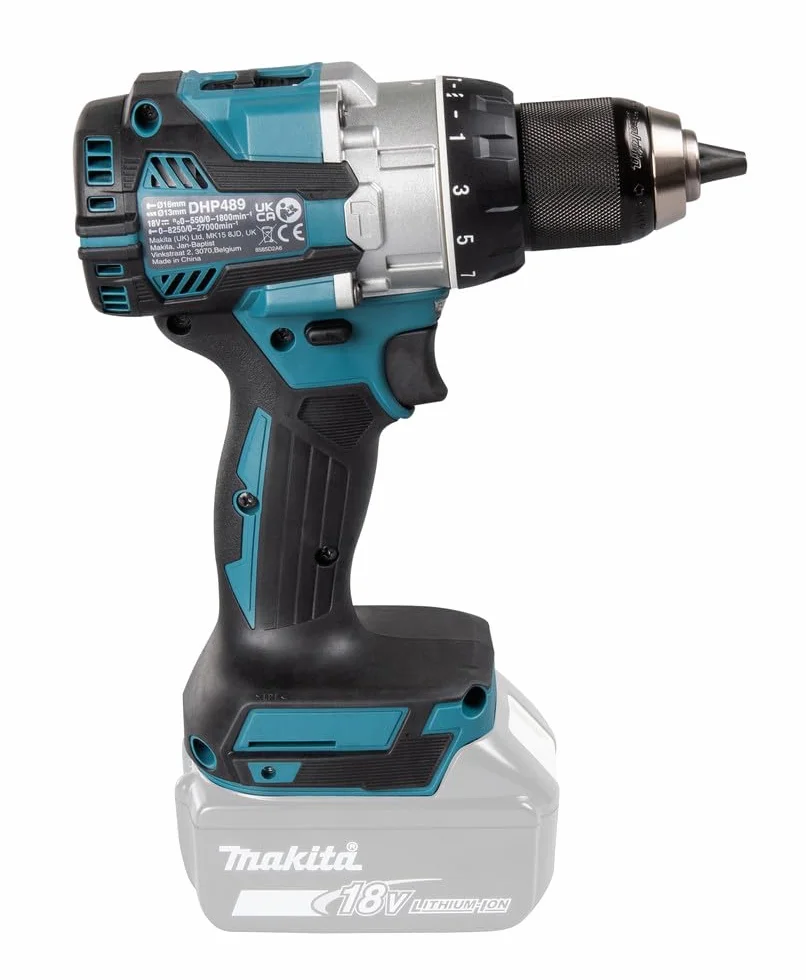 MAKITA DHP489ZJ - Trapano a percussione 18 V 70 Nm (solo) in Makpac
