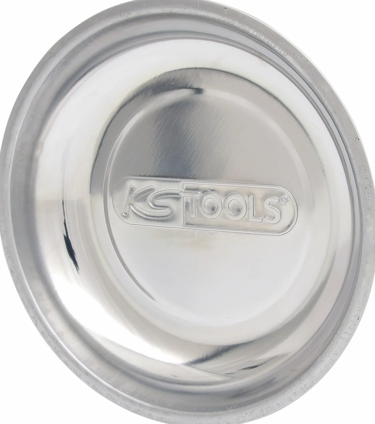 KS Tools 800.0150 Vassoio Magnetico in Acciaio Inossidabile, 1 Calamita, Rotondo, Diametro 150 mm