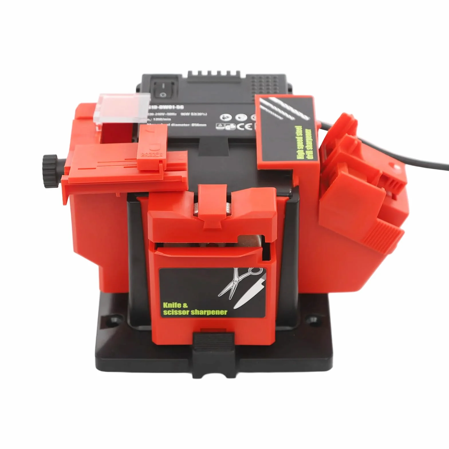 Affilatrice multifunzione 96 W universale angolo regolabile 15-50° per trapano diametro 0.14-0.51 Z