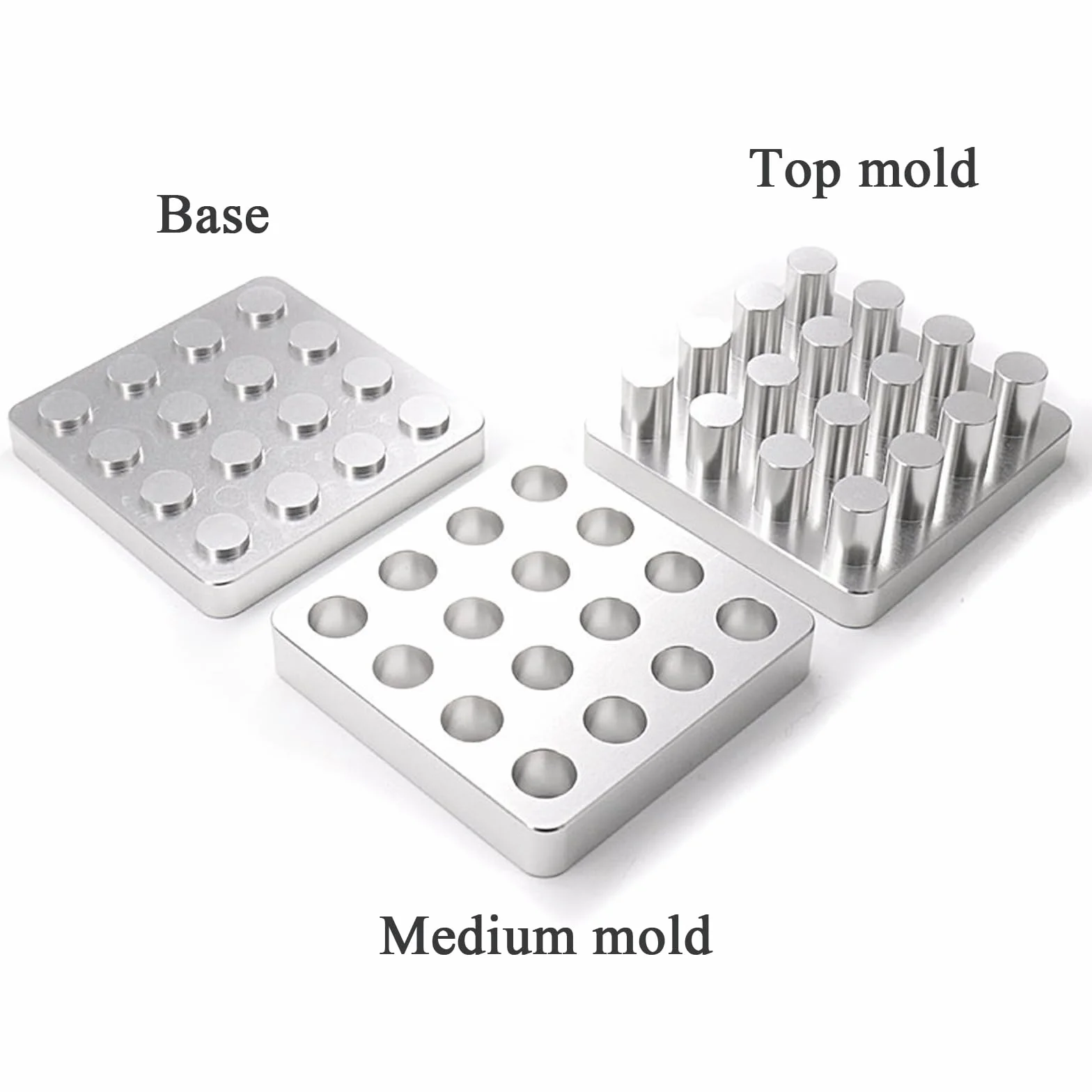 Stampo per Compresse in Lega di Alluminio 25 Fori Φ6mm per Pillole