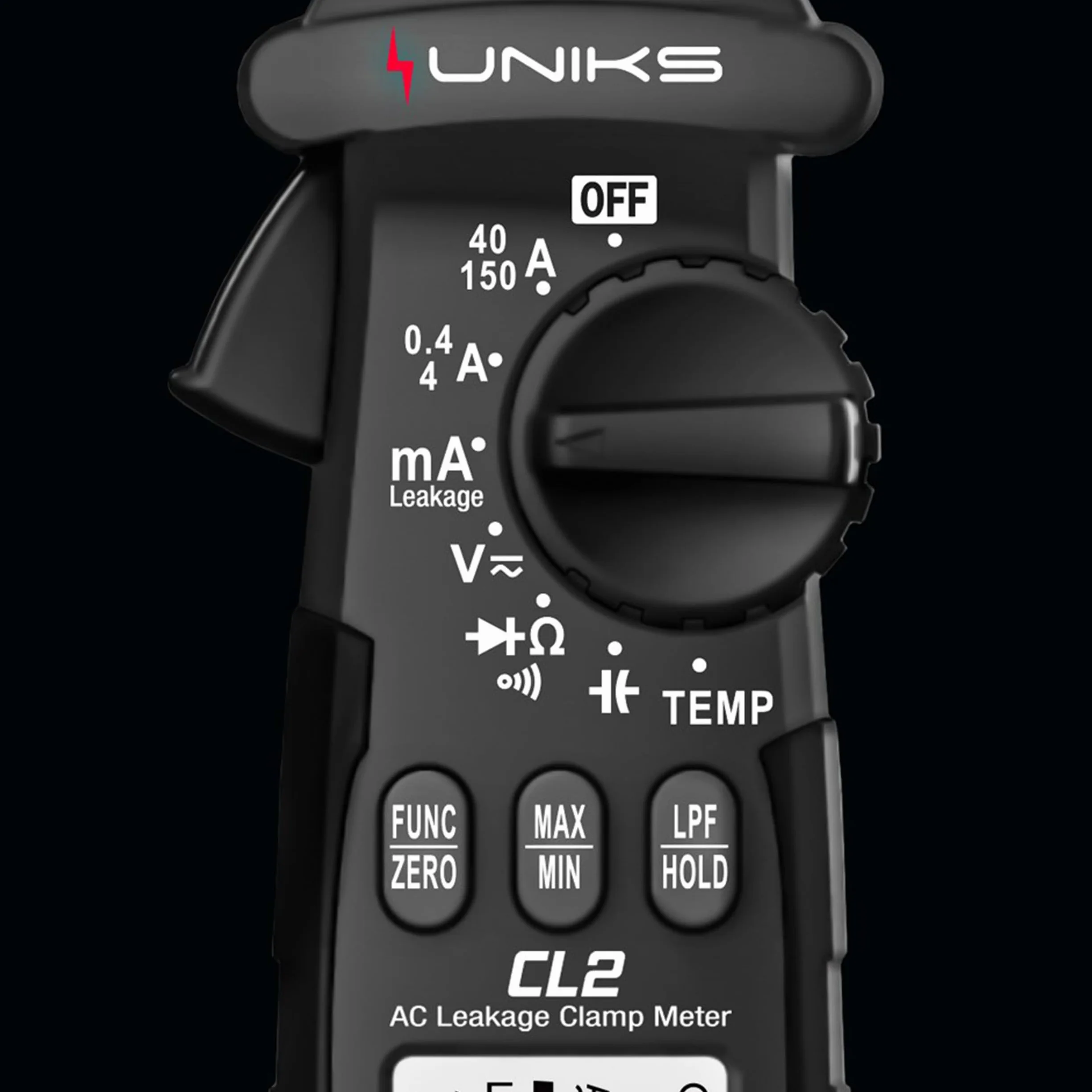 UNIKS – Pinza Amperometrica Professionale CL2 per Correnti di Dispersione, Tensione AC/DC, TRMS 600V