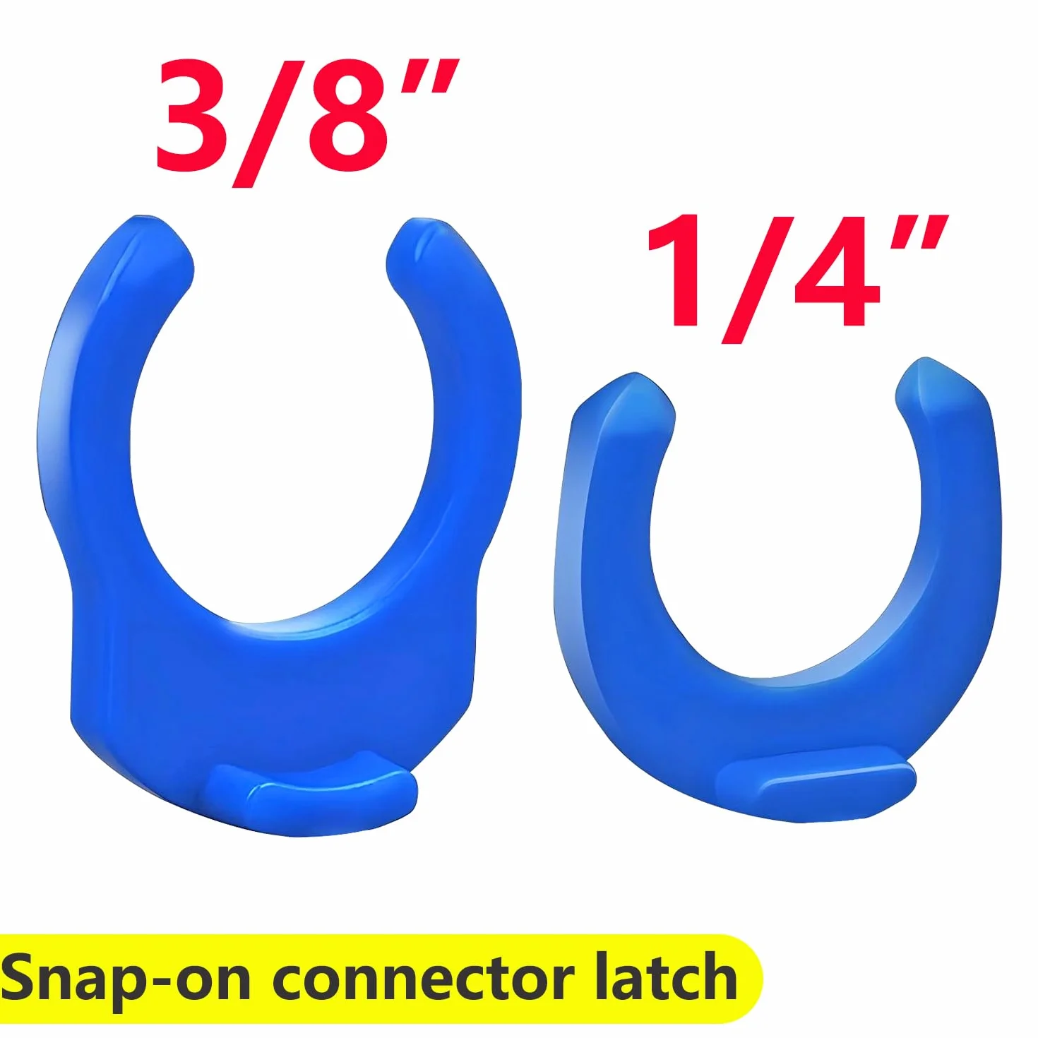 Qrity 20 Pezzi 3/8 "Blu Clip di Bloccaggio, Clip di Bloccaggio in Plastica, Clip di Bloccaggio di Sicurezza per Sistema di Filtraggio Dell'acqua RO