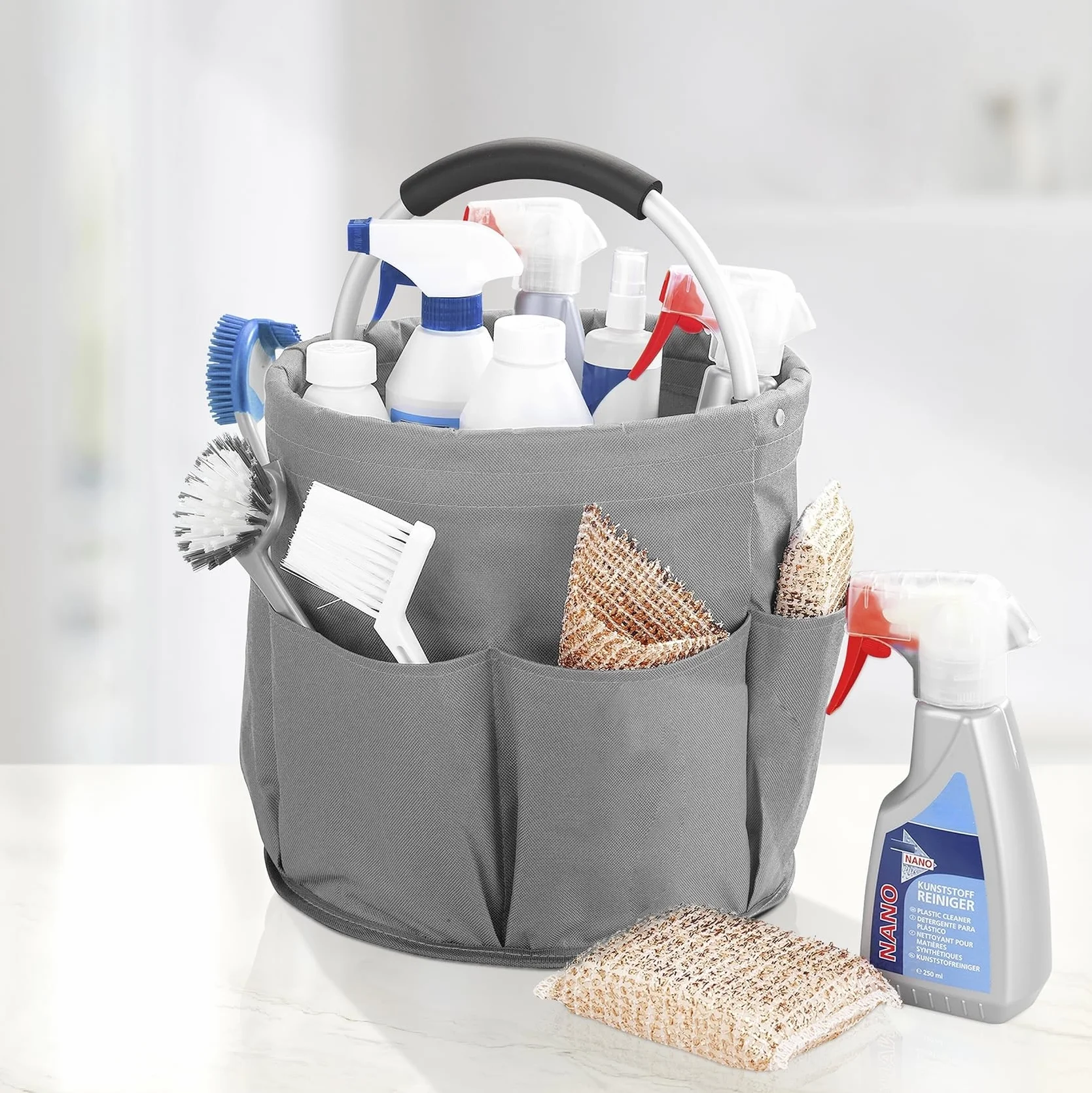 WENKO Organizer 6 scomparti Ø 28 x 26,5 cm antracite