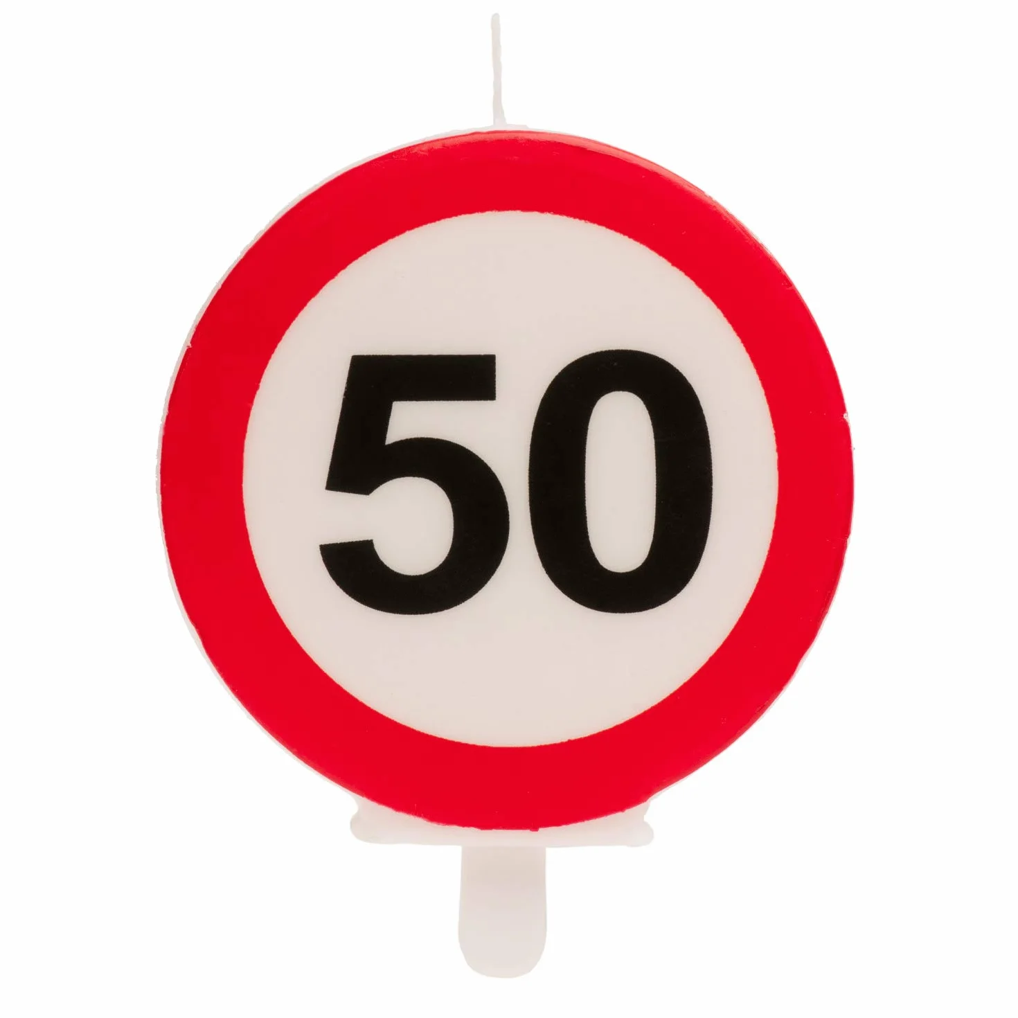 Dekora Candela Compleanno Segnale Divieto Decorazione Torte Numero 50