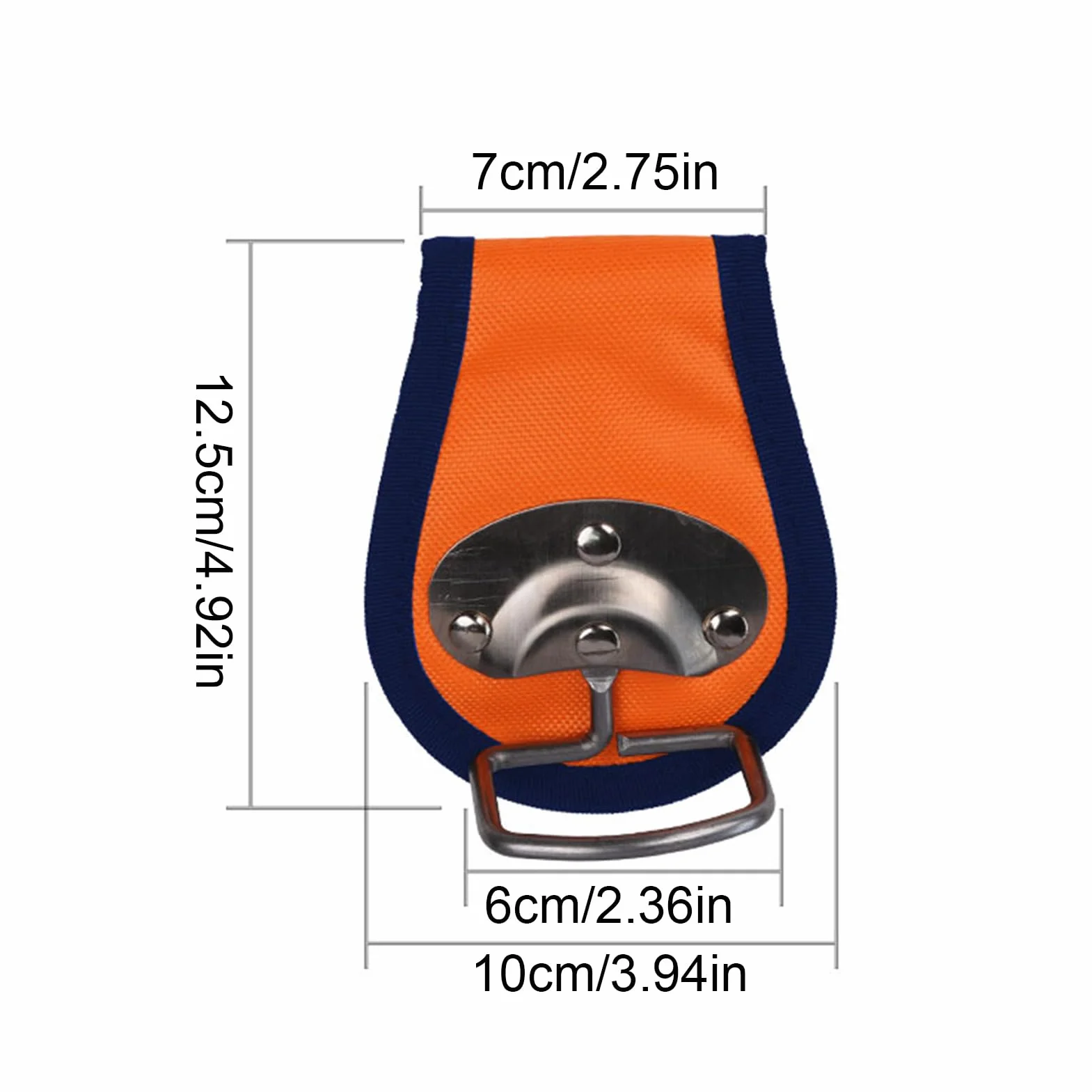 Supporto per martello in acciaio , 10 x 12,5 cm, portatile, in tessuto Oxford, impugnatura resistente, per costruzione, falegnameria, officina, progetti fai da te
