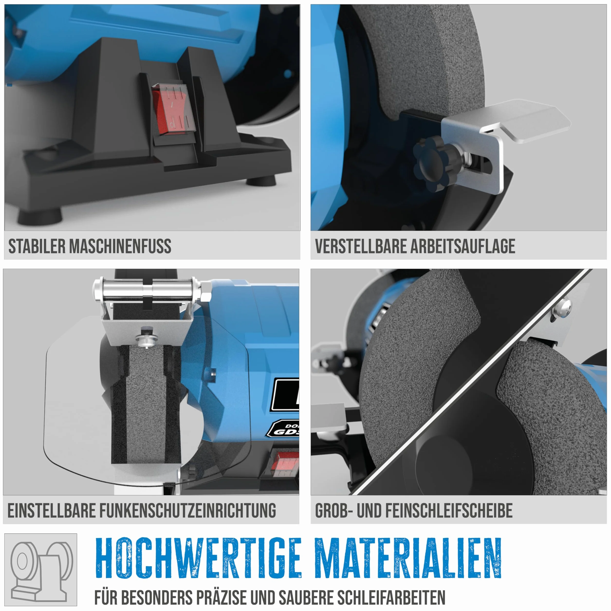 Güde GDS 150-15 - Smerigliatrice doppia