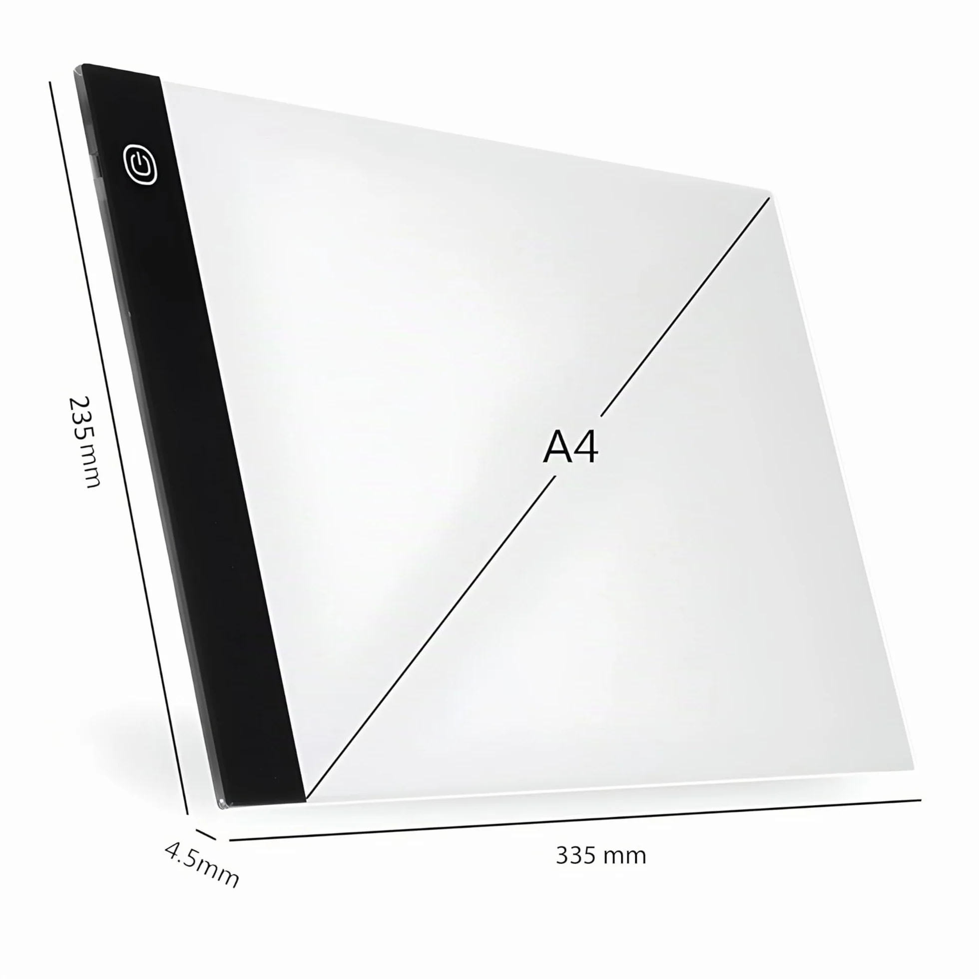 Retoo Tavoletta Luminosa da Disegno, Tavola A4 LED con cavo USB, Lavagna per Disegnare, Light Pad, per Animazione, Schizzi, Progettazione, Disegno, Piastra Portatile, Ultra Sottile 4 mm, Bianco