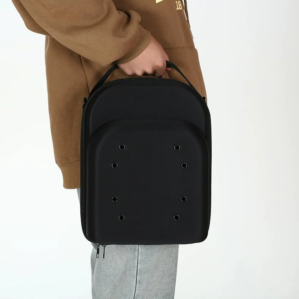 Borsa porta-cappelli da baseball in EVA, portatile e resistente alla pressione, adatta per i viaggi, per riporre cappelli da baseball.