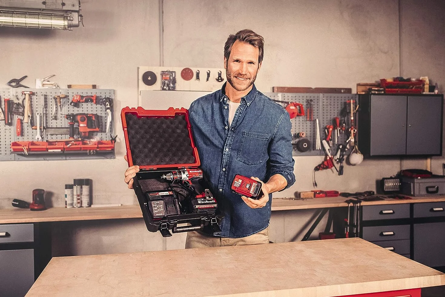 Einhell E-Box S35 Valigetta 350x330x110 mm a prova di schizzi d'acqua 12 kg