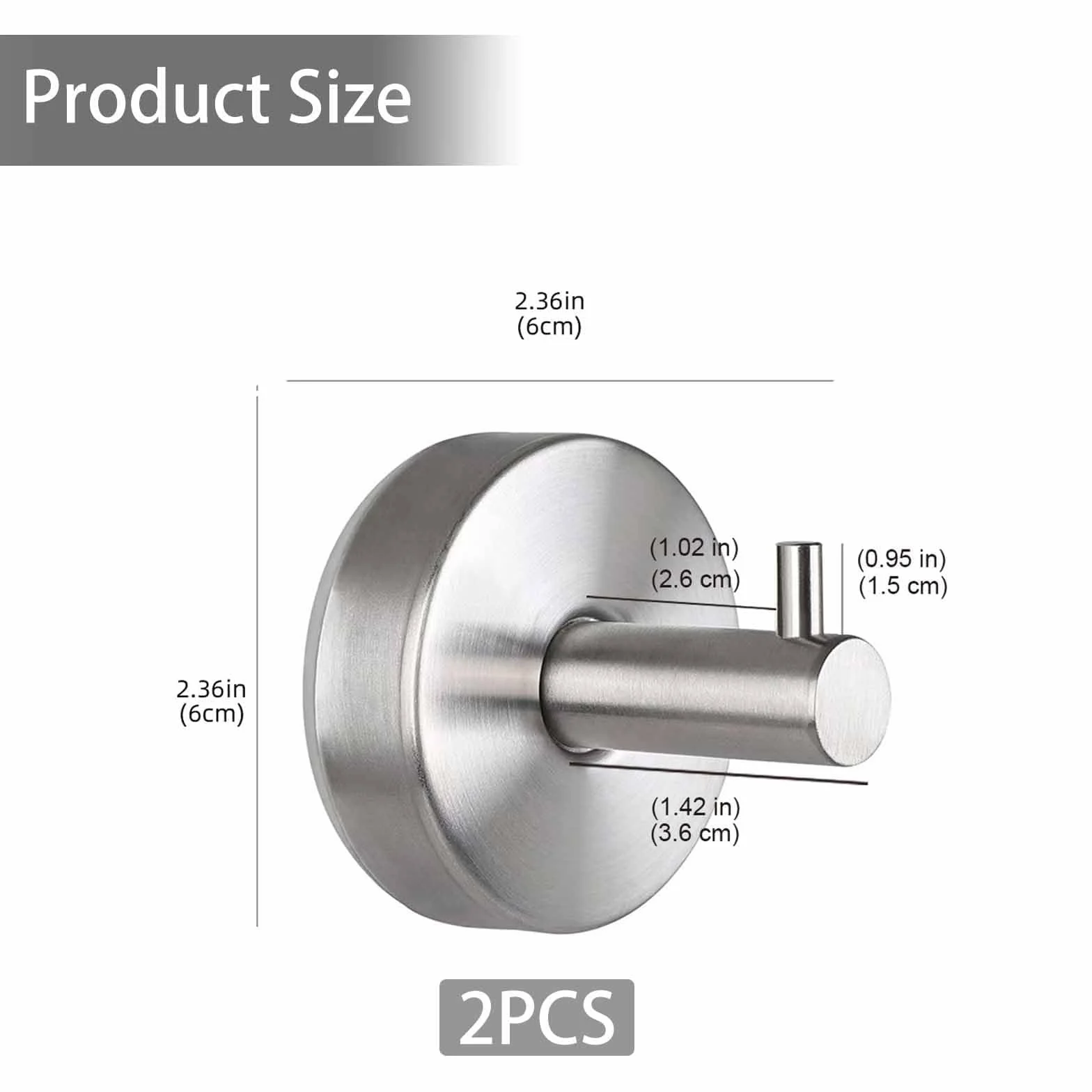 Ganci a ventosa portasciugamani acciaio inox extra forte 6,8 kg gancio parete bagno cucina