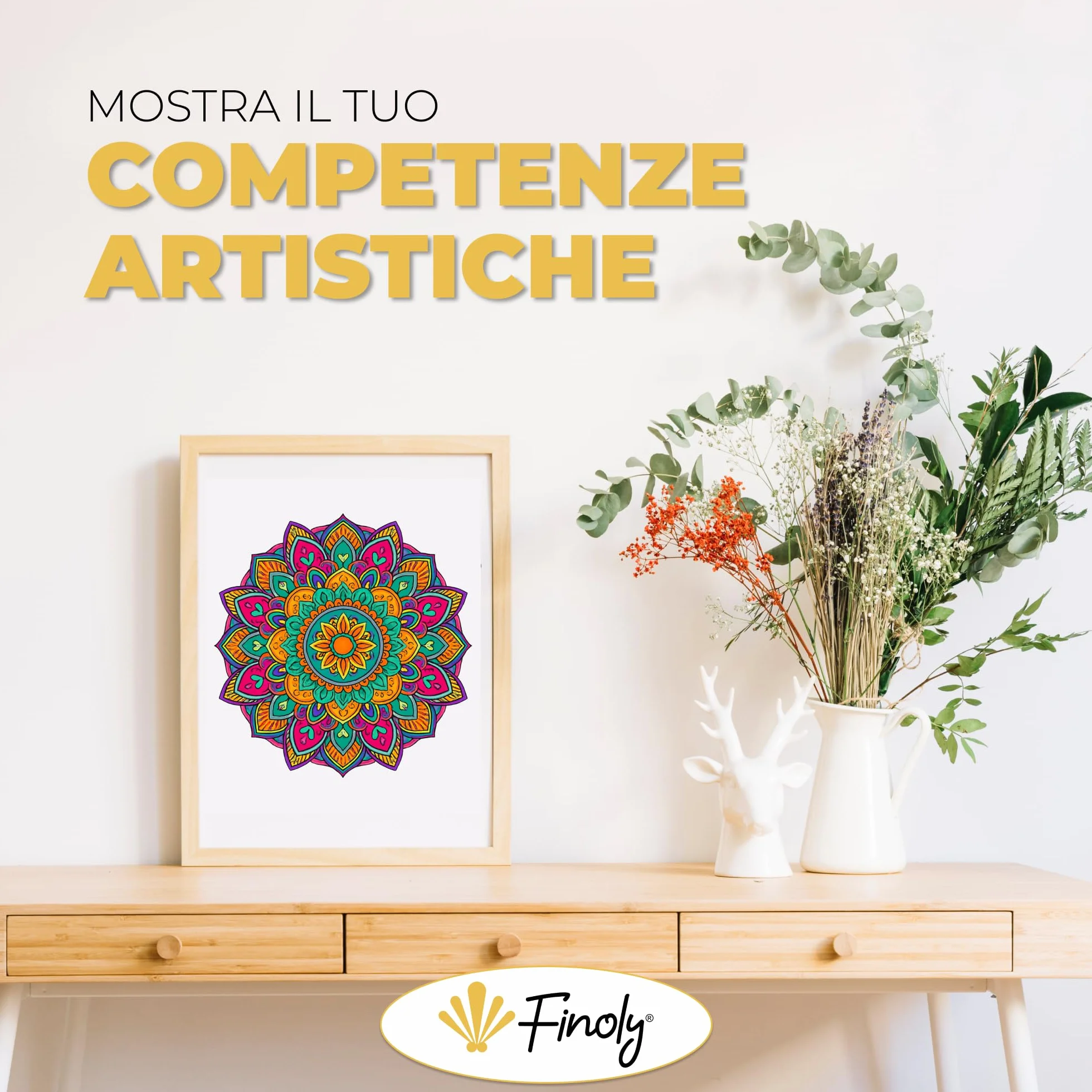 Libro mandala da colorare per adulti A4 30 illustrazioni originali Carta Premium Rilegatura a spirale Volume 1