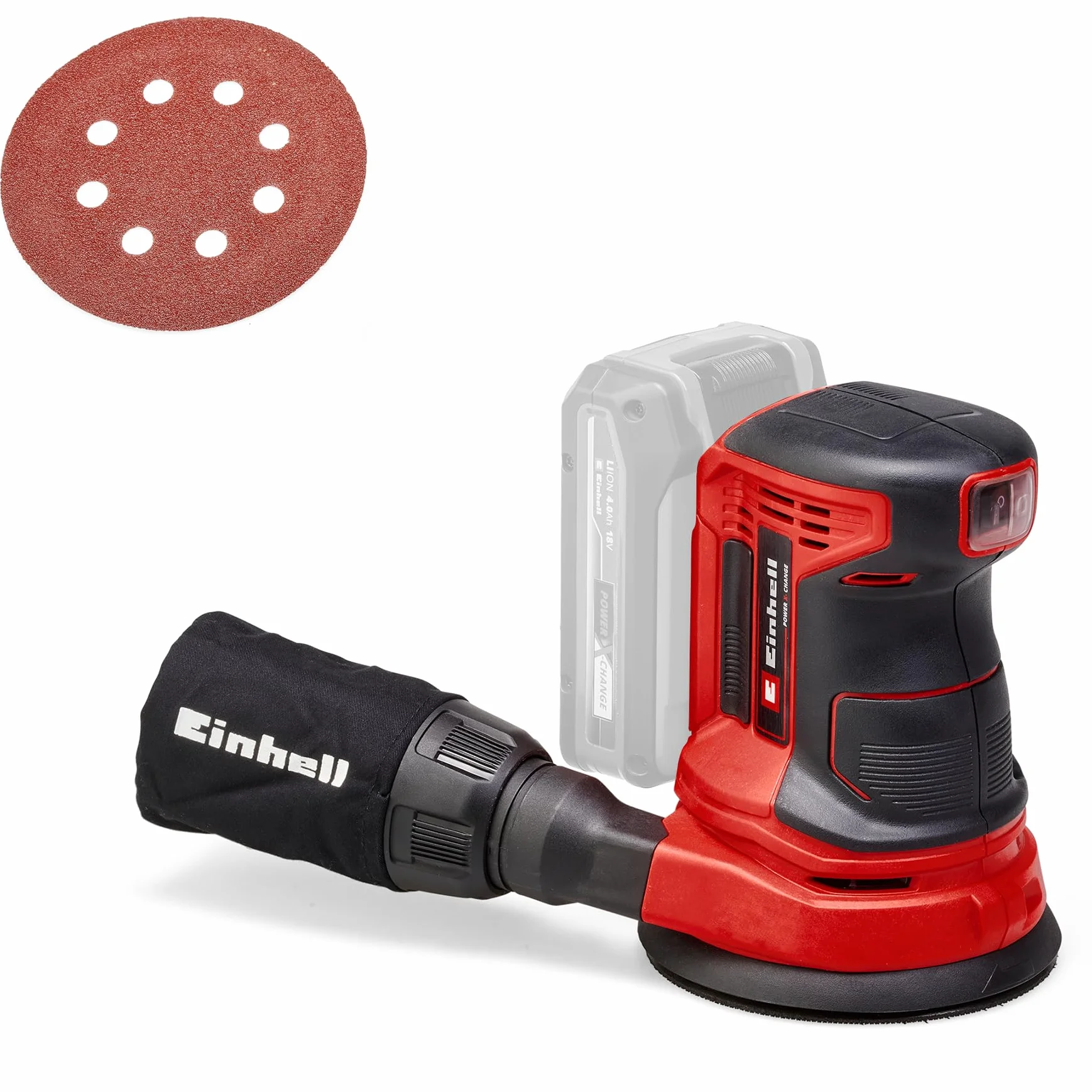 Einhell TE-RS 18 Li-Solo Levigatrice roto orbitale 18V Power X-Change 125 mm