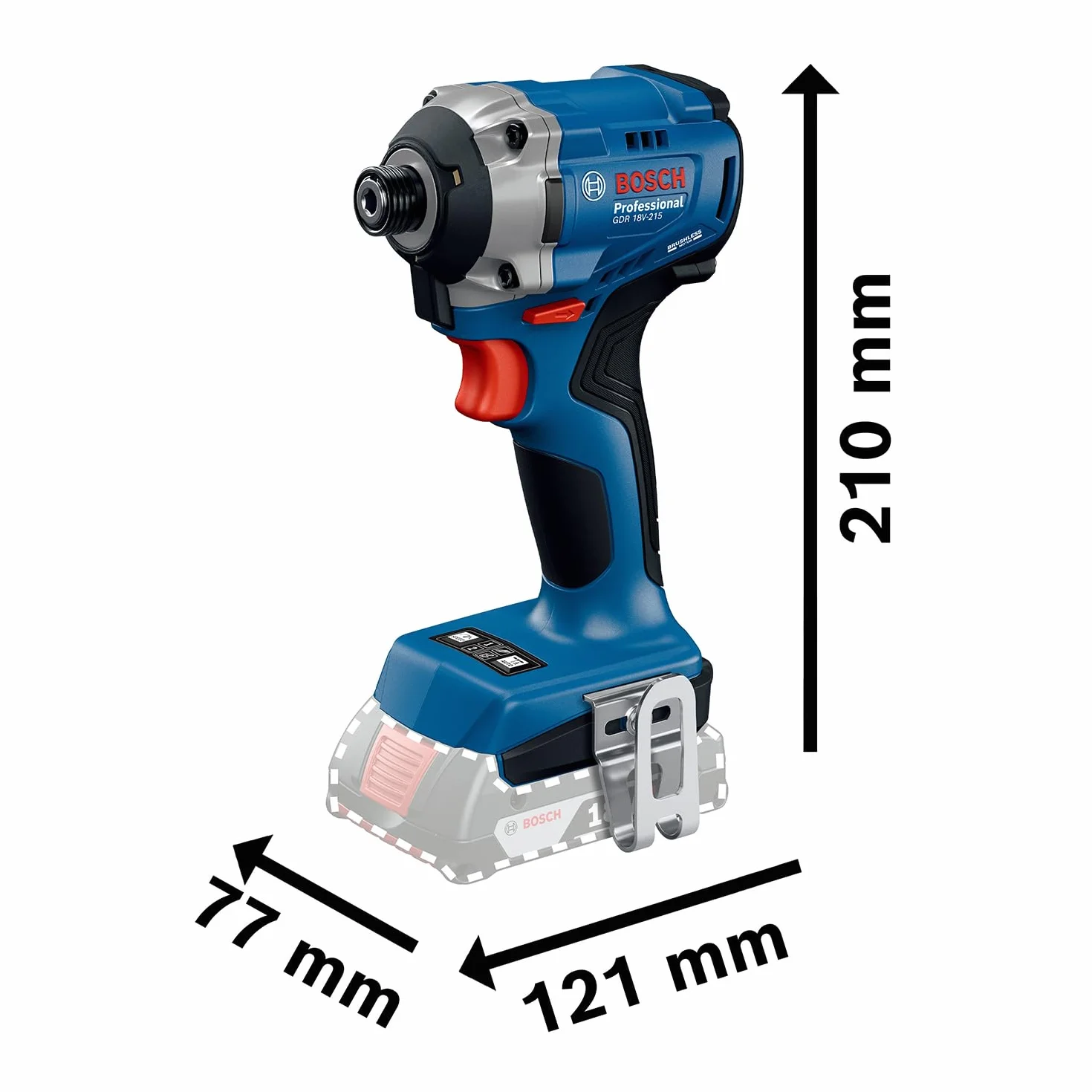 Bosch Professional GDR 18V-215 Avvitatore a percussione a batteria 18V