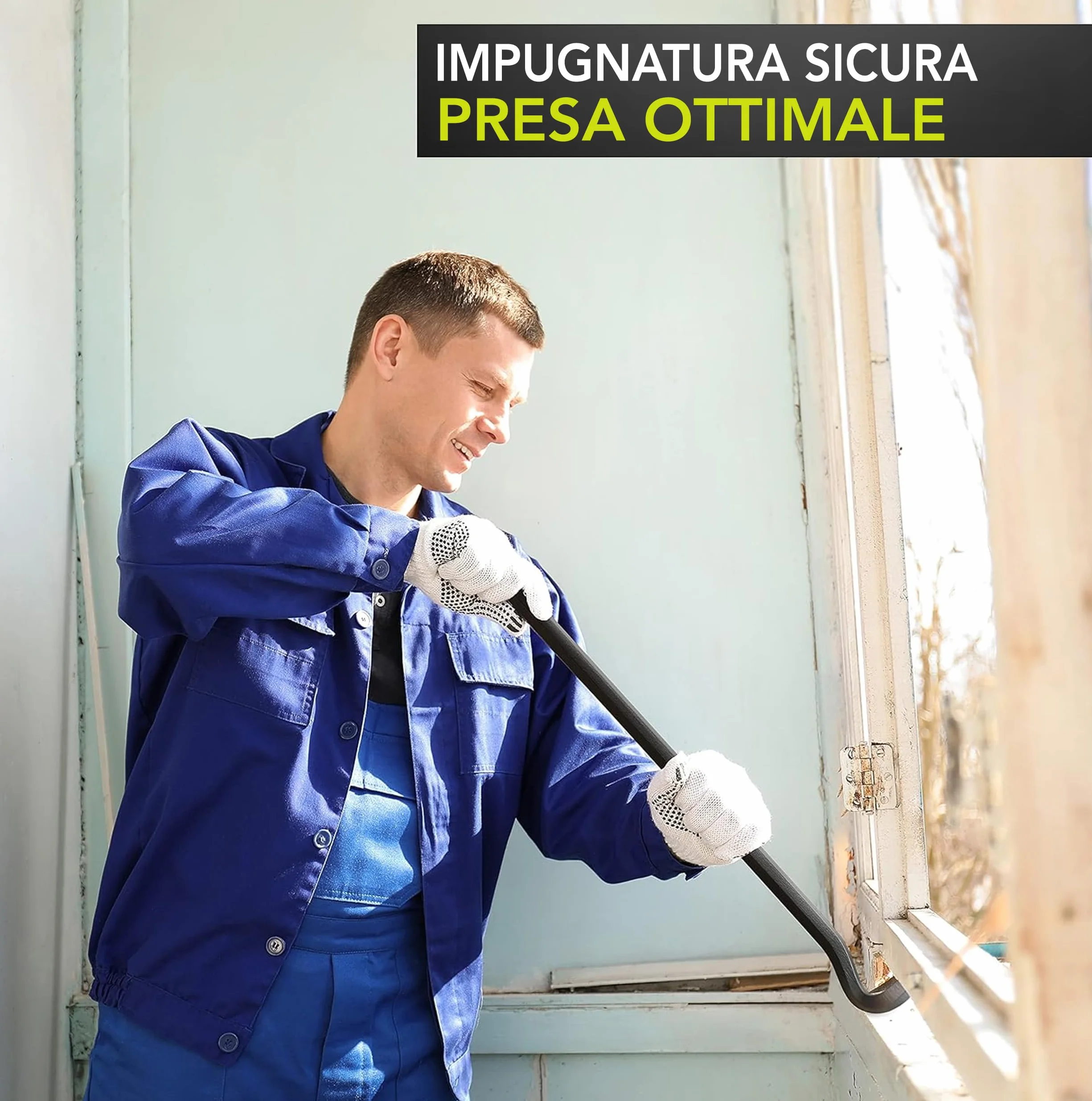 Piede di porco Premium | 800 x 18 mm acciaio speciale | palanchino, barra di porco, barra di porco, Levachiodi, Ferro a leva, Giapponese leva di forza curva, Barra di trazione, Barra per pry