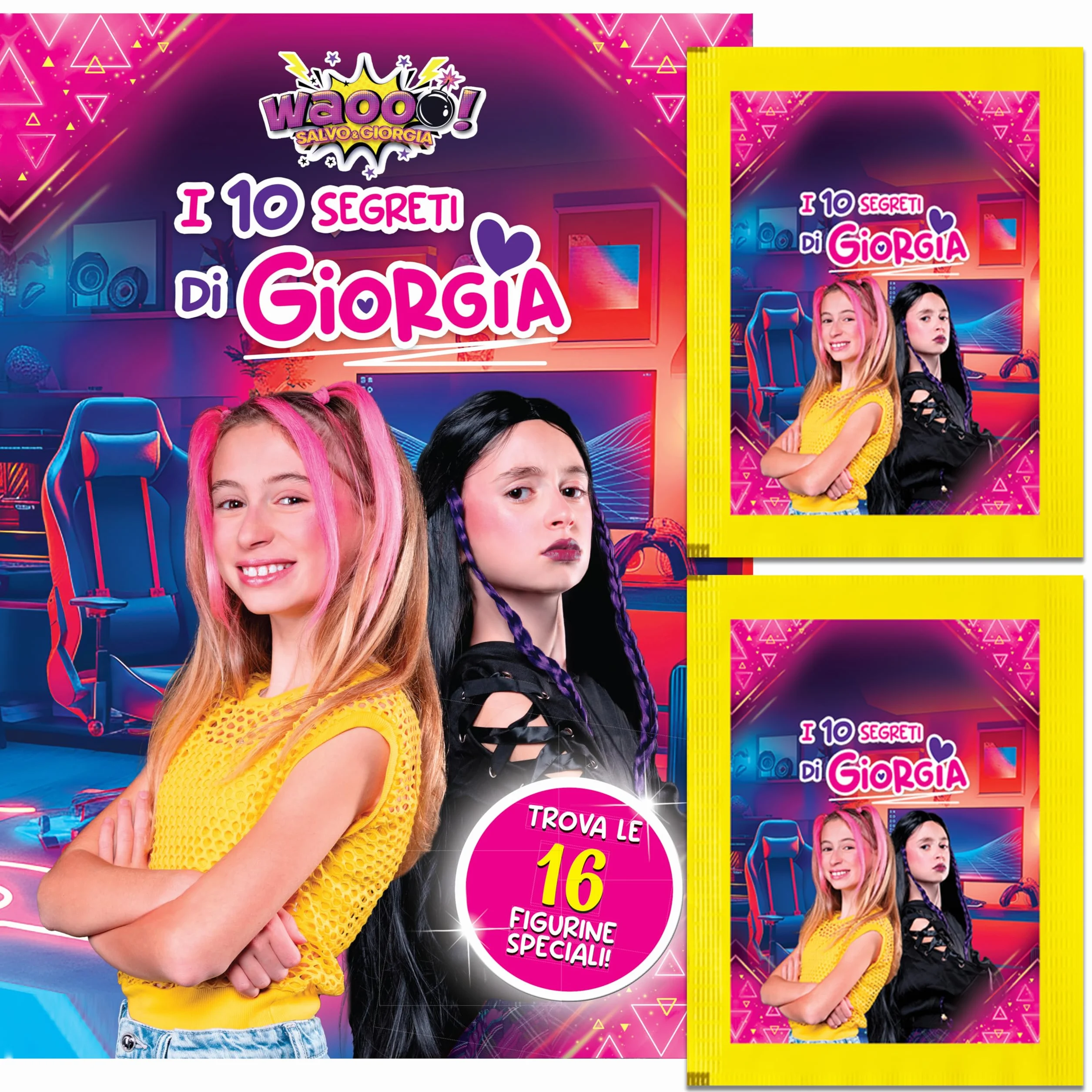 SALVO E GIORGIA Starter Pack Album + 10 Pacchetti Figurine