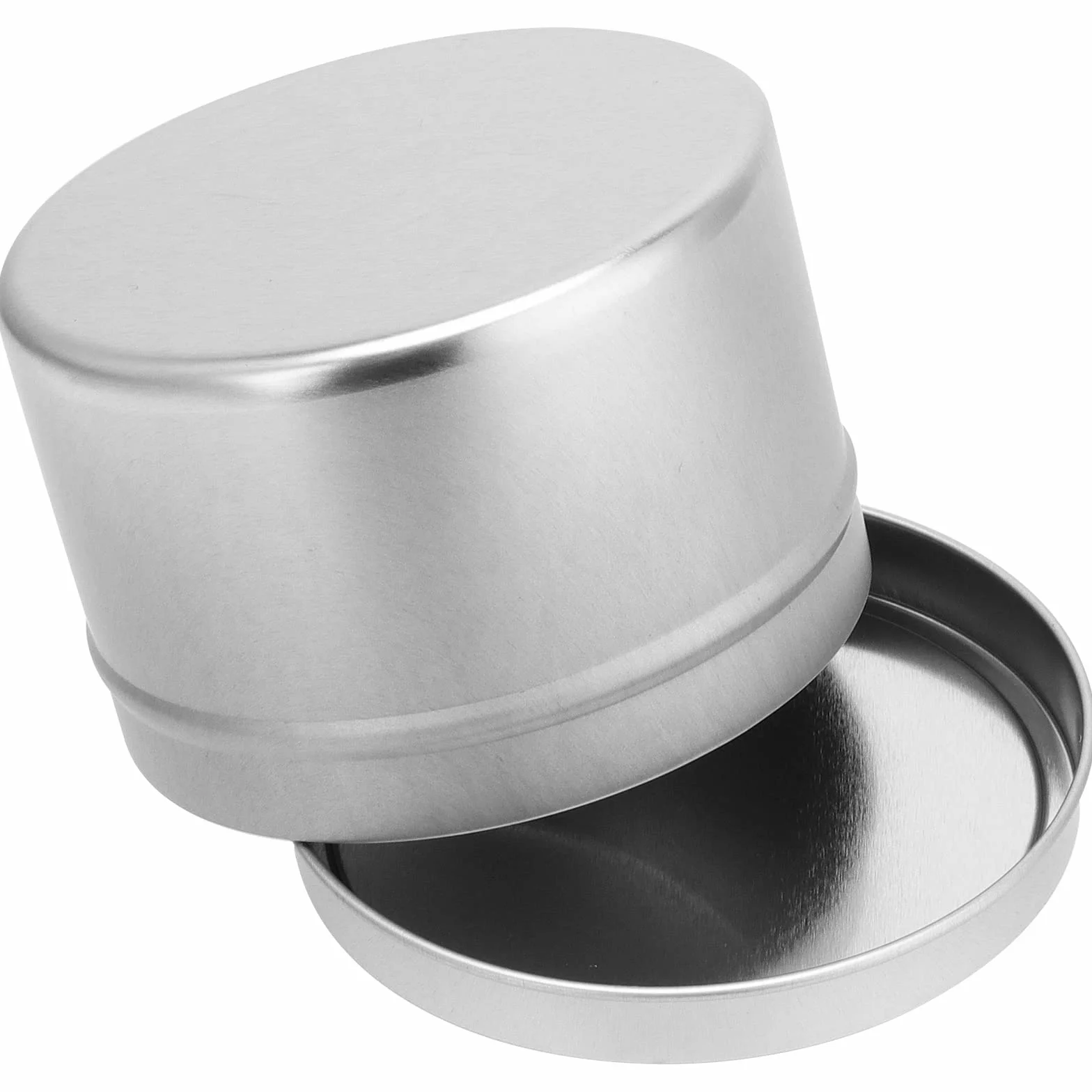 HAKZEON 24 barattoli di latta per candele da 226,8 g con coperchio, in metallo, per la realizzazione di candele fai da te, progetti artistici e artigianali