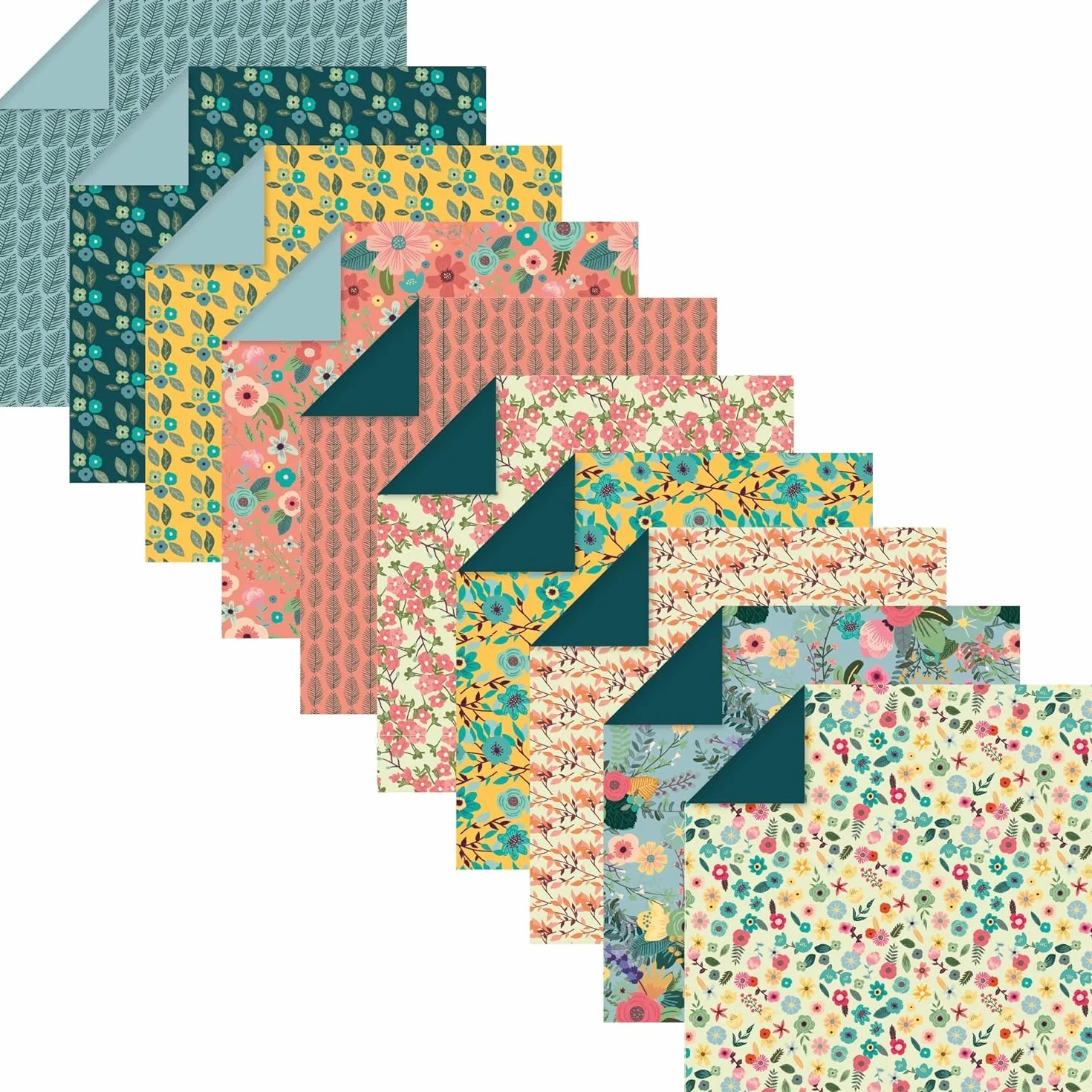 Clairefontaine 95351C Papier Origami 70g/m² 15x15cm 30 motivi colorati