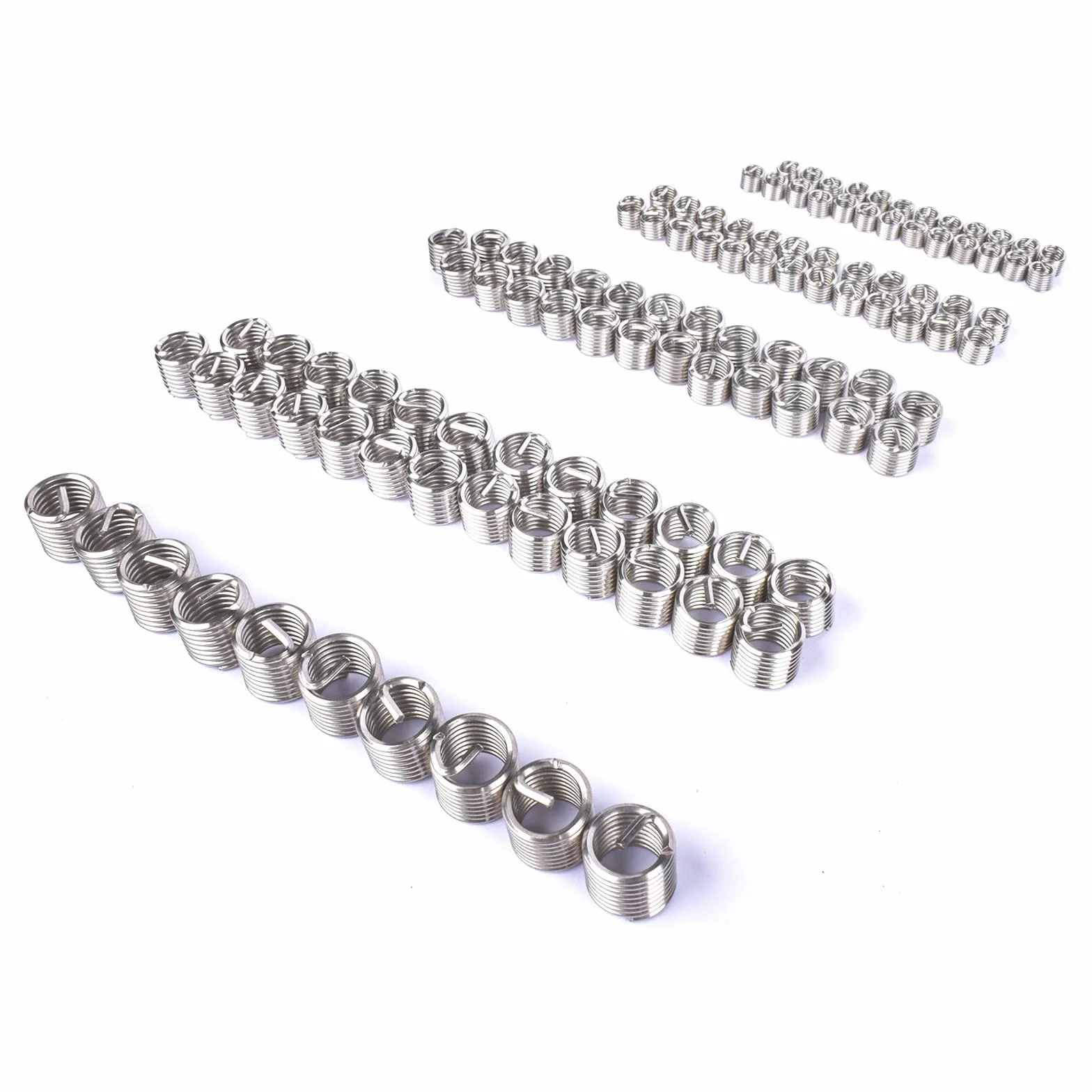 Bisenya Set di riparazione filettatura 131 pezzi, kit di riparazione filettatura M5, M6, M8, M10, M12, filettatura rossa