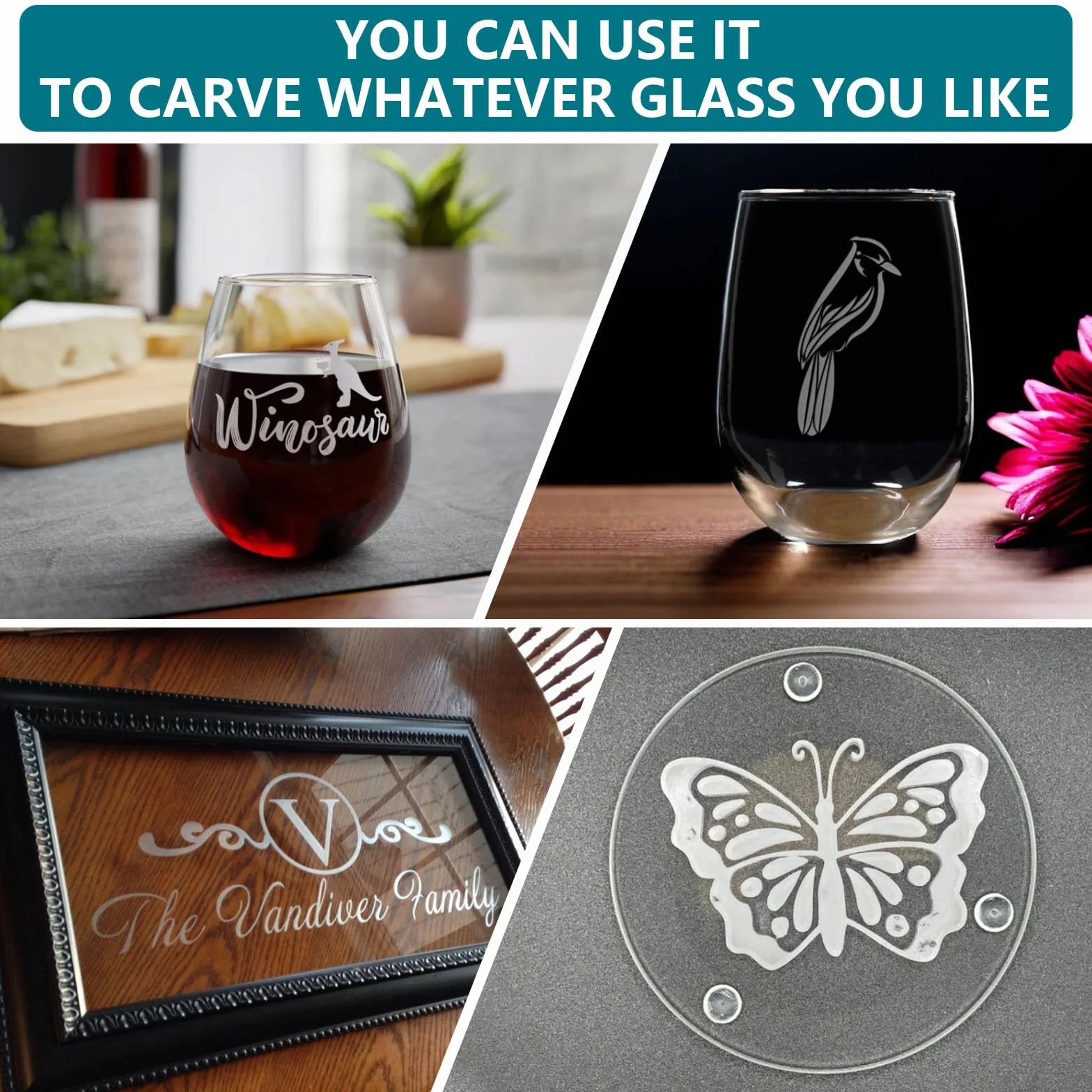 Glass Etching Kit, 300 g, crema per vetro, per accessori fai da te, per creare bellissimi disegni sulle superfici