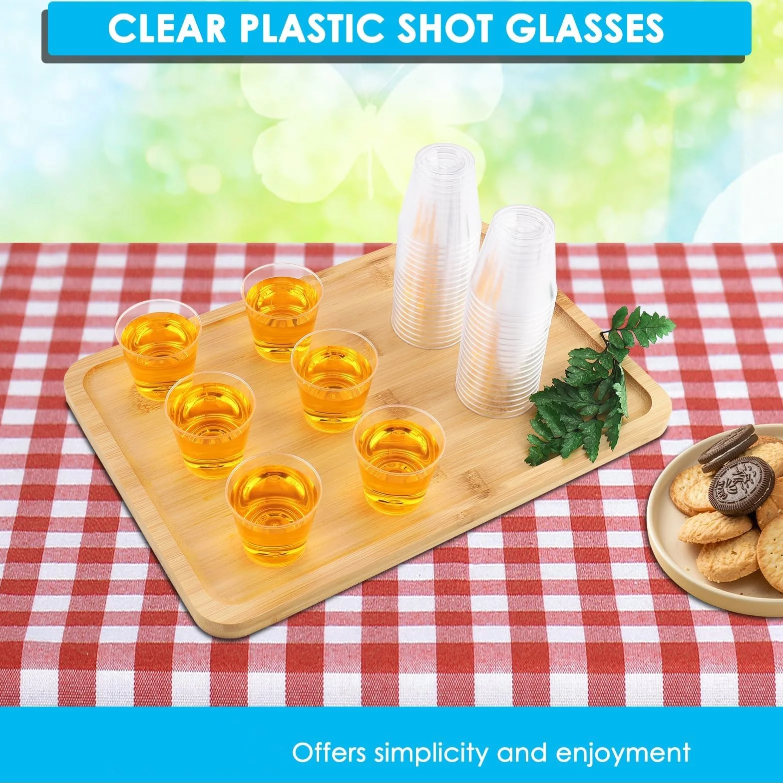 Bicchieri Plastica Trasparente 30ml 200 Pezzi Riutilizzabili per Liquore Shot Feste