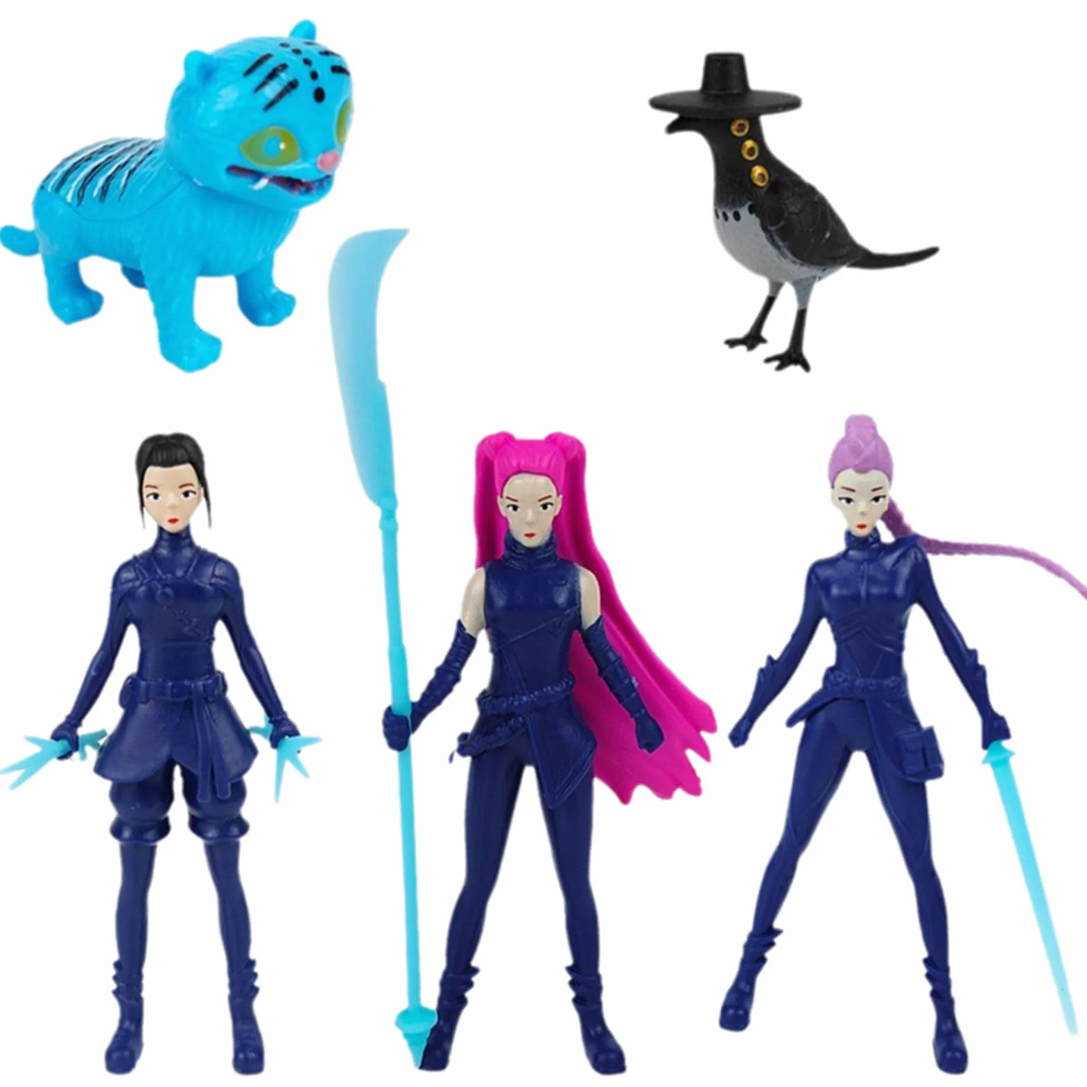 Figure Demoiche Set di 5 Giocattoli Merchandising Modellini Anime da Collezione per Fan di Hunte