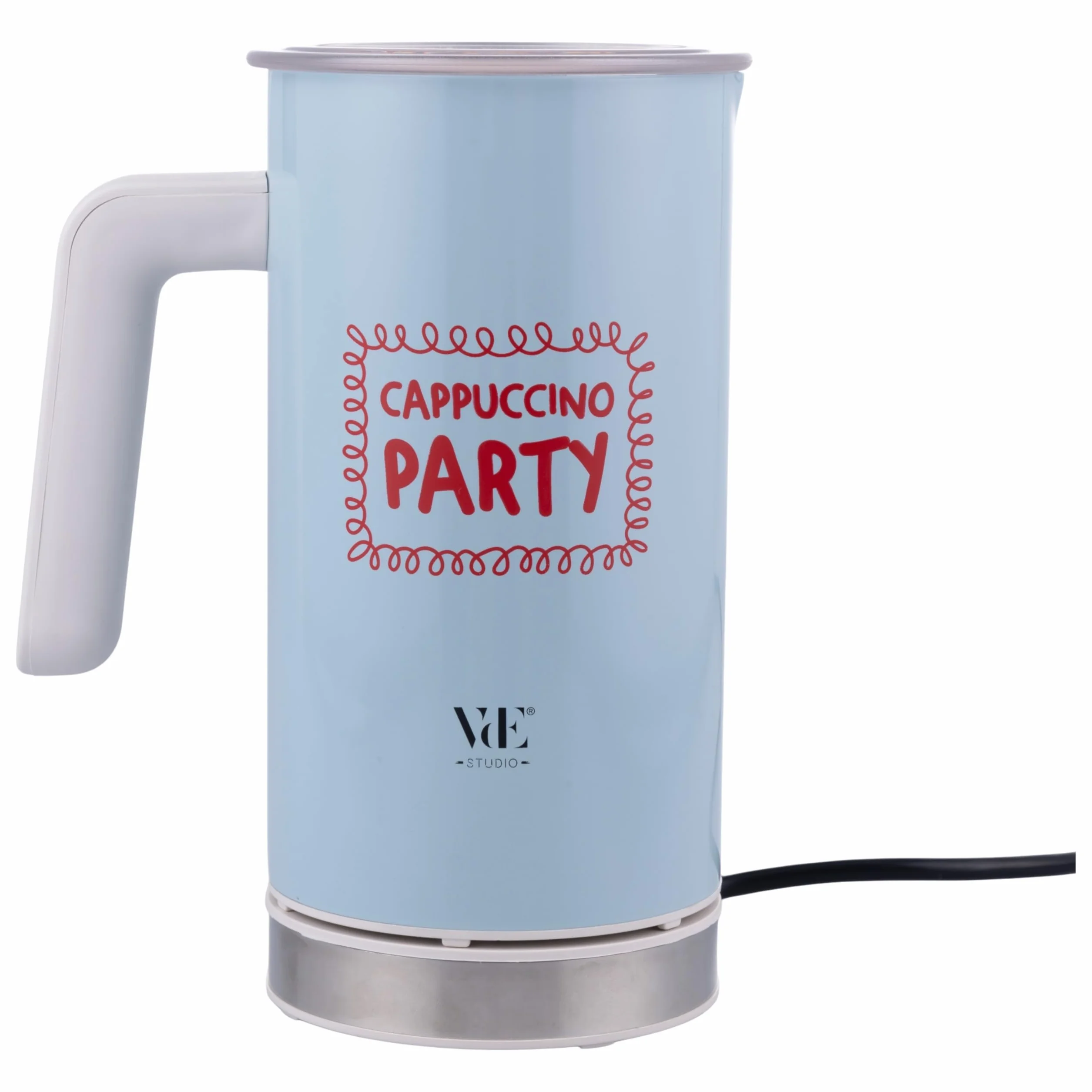 Cappuccinatore in acciaio inox, monta e scalda, 500 W, avorio, More Amor