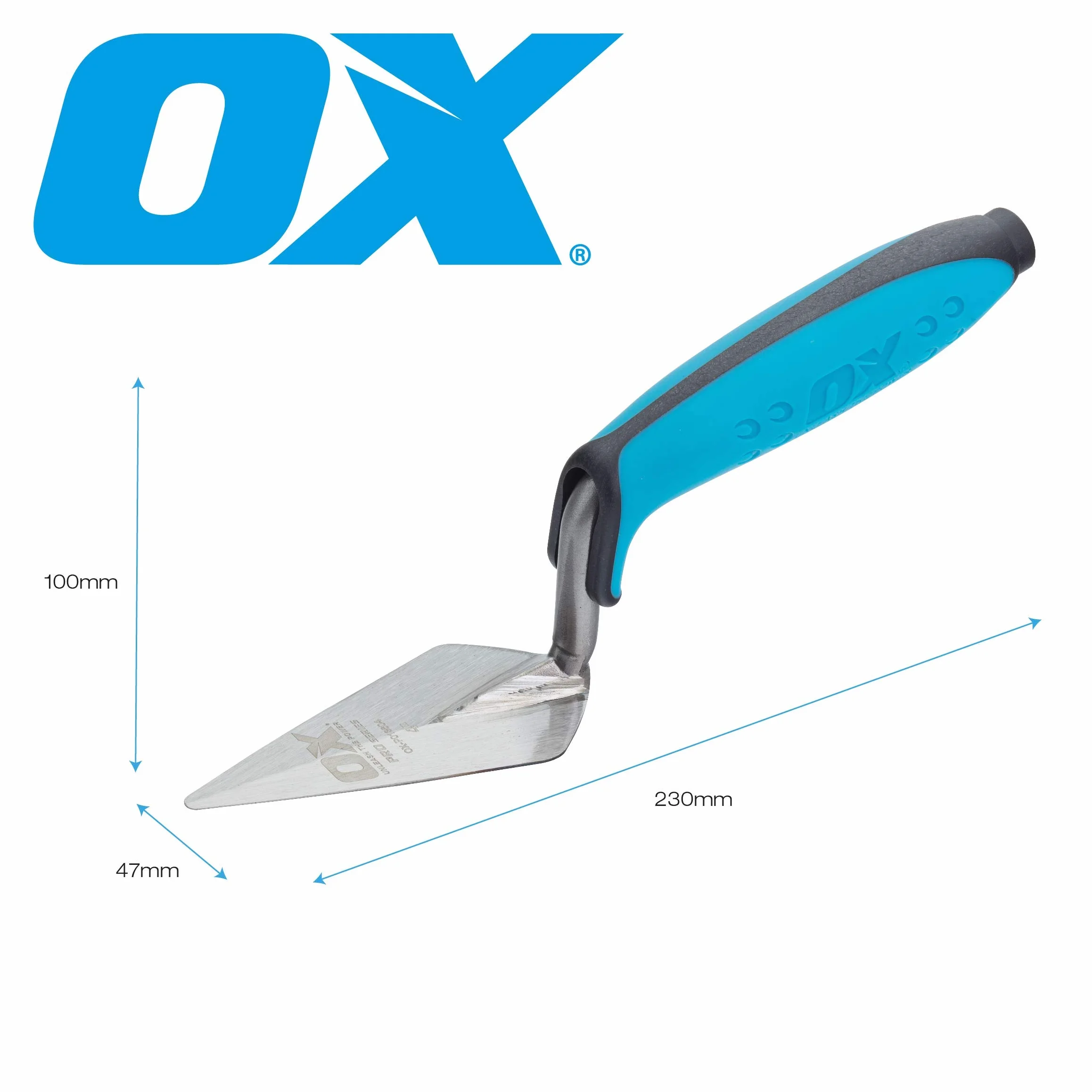 OX Pro - Cazzuola a punta Londra, 102 mm