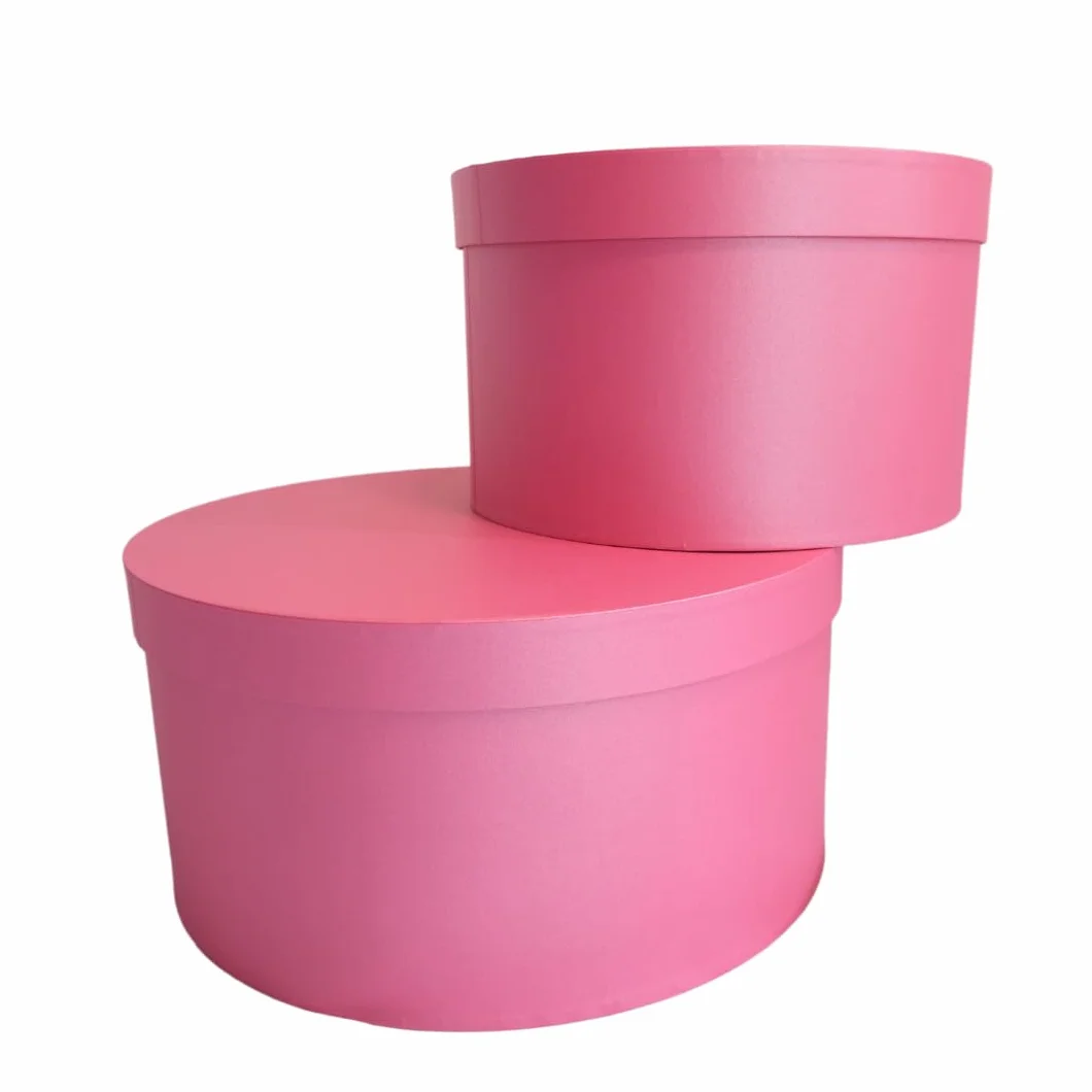 ACIT Cappelliera rotonda, Porta cappelli da armadio, Scatola cappelliera porta cappelli e accessori, Set di 2 scatole cappelliere, Made in Italy di alto design, Fatte a mano (MOTIVO 3)
