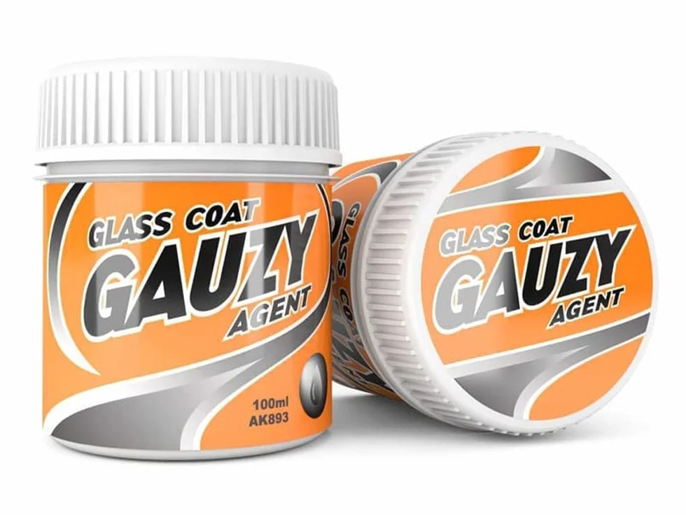 AK interactive, Gauzy Agent - rivestimento per plastica effetto vetro, confezione da 100 ml