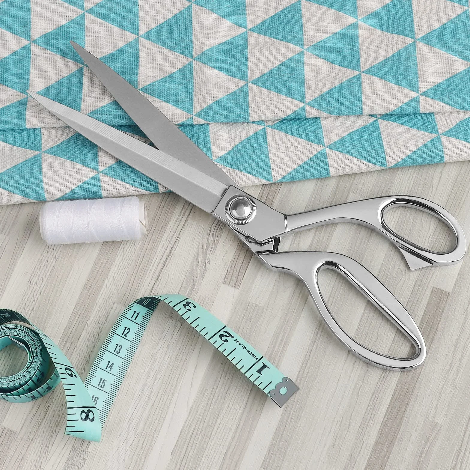 Forbici da cucito in acciaio inox 26 cm professionali per tessuto pelle sartoria