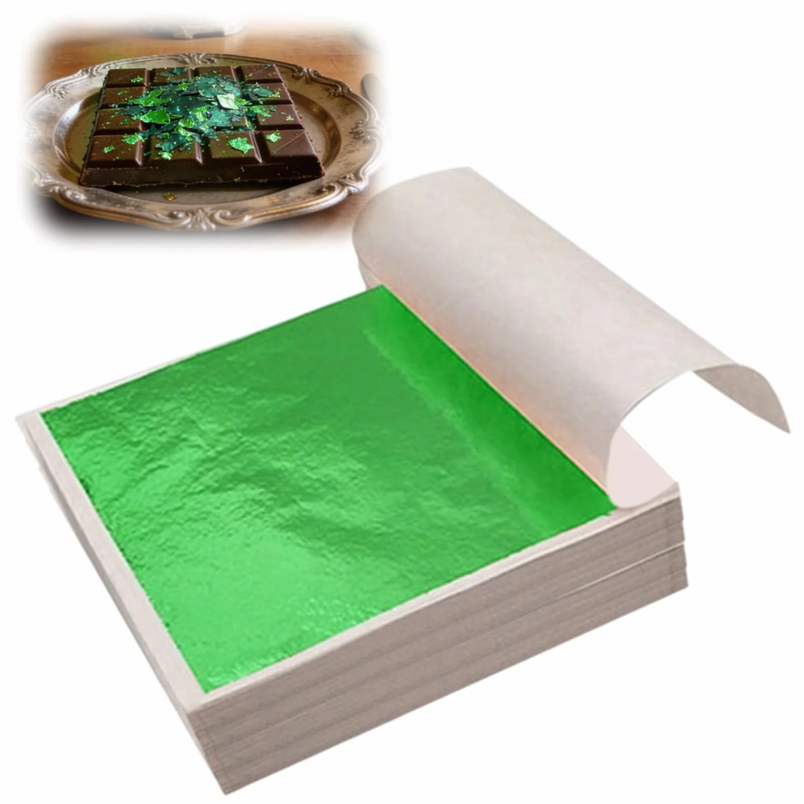 Foglia d'oro(200Foglia verde smeraldo