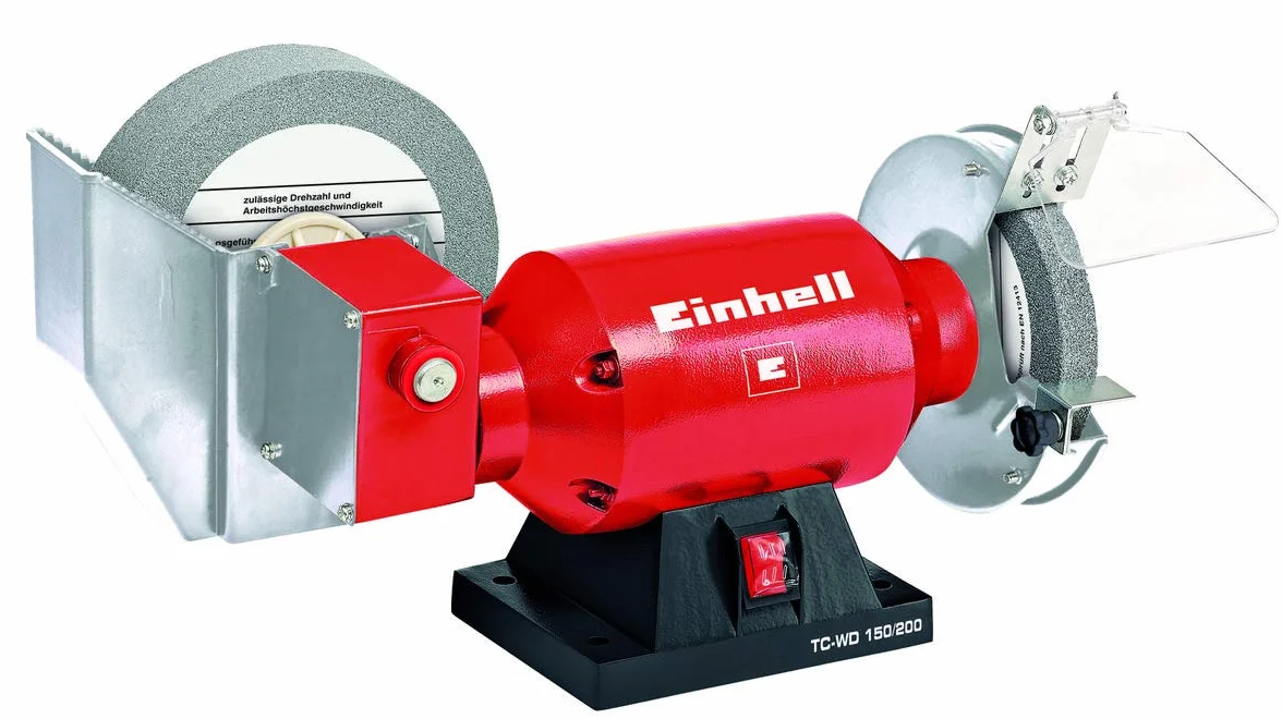 Einhell TC-WD 150/200 Smerigliatrice Combinata da Banco, Rosso