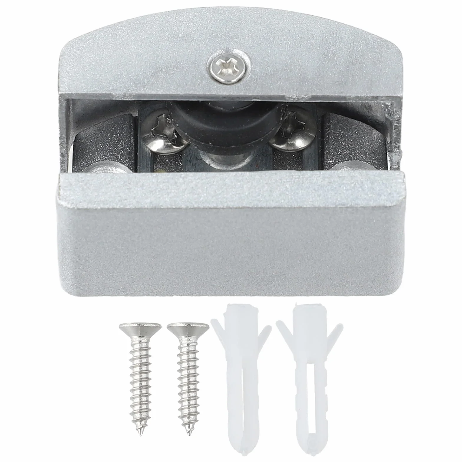 Per la guida regolabile del pavimento della porta di vetro con rivestimento in peluche, sistema di binario inferiore del portello scorrevole montato a pavimento, vetro in lega di zinco