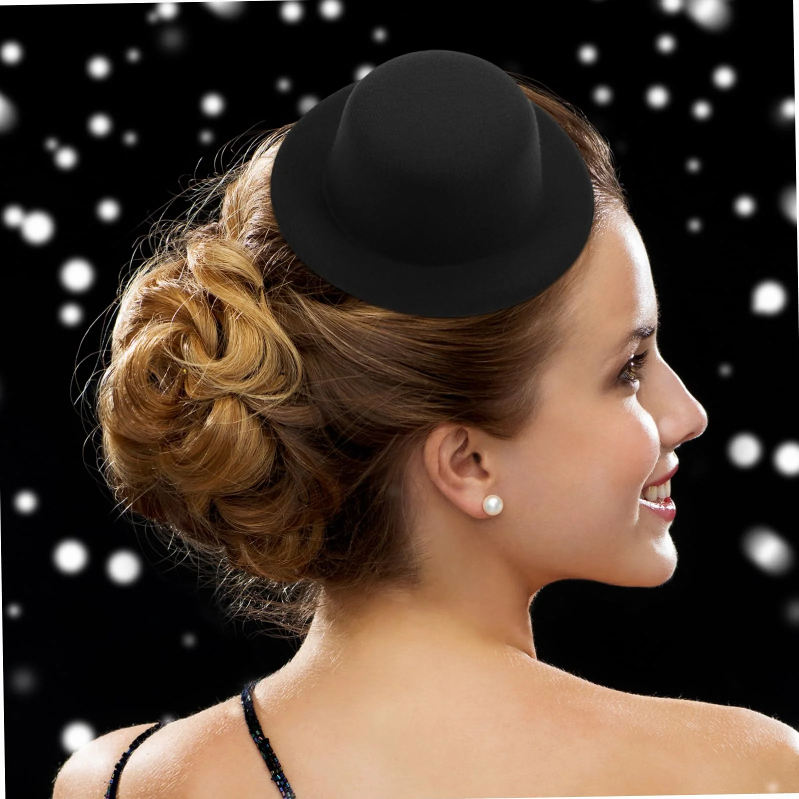 Mini Cappelli Formali Per Bambole Accessori Per e Decorazioni Per Paesaggi Miniatura Di Cappelli Neri Per Feste e Cosplay