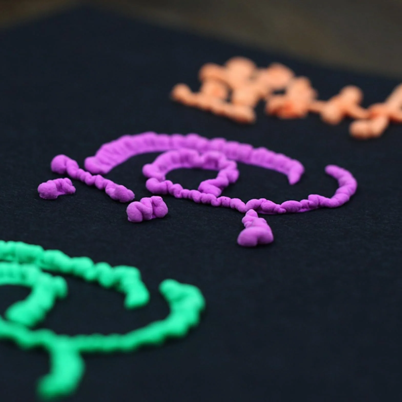 Penne colorate per popcorn Bubble Puffy Art Safe, stampa bolle, graffiti per biglietti