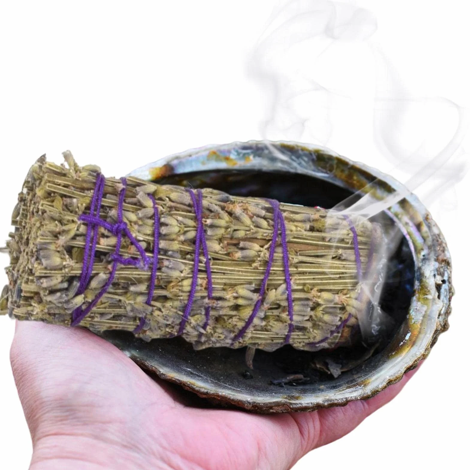 Lavanda Smudge Stick | Fascio di lavanda per bruciare - Arredamento alla lavanda Aromi rinfrescanti per la pulizia della casa Energia negativa per la pulizia del fumo