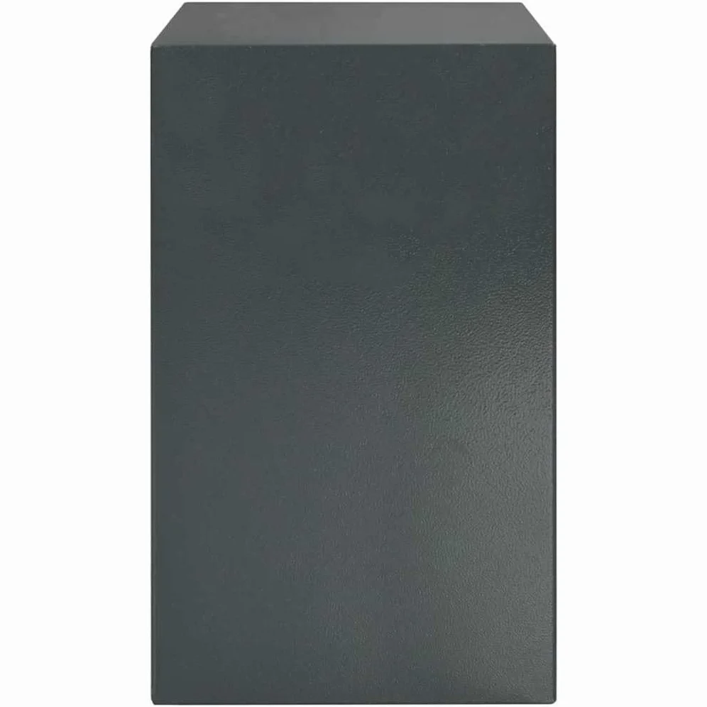 Cassaforte elettronica per mobili, 35 x 31 x 50 cm, in acciaio, con serratura a combinazione, cassaforte digitale per documenti per ufficio e casa, grigio scuro