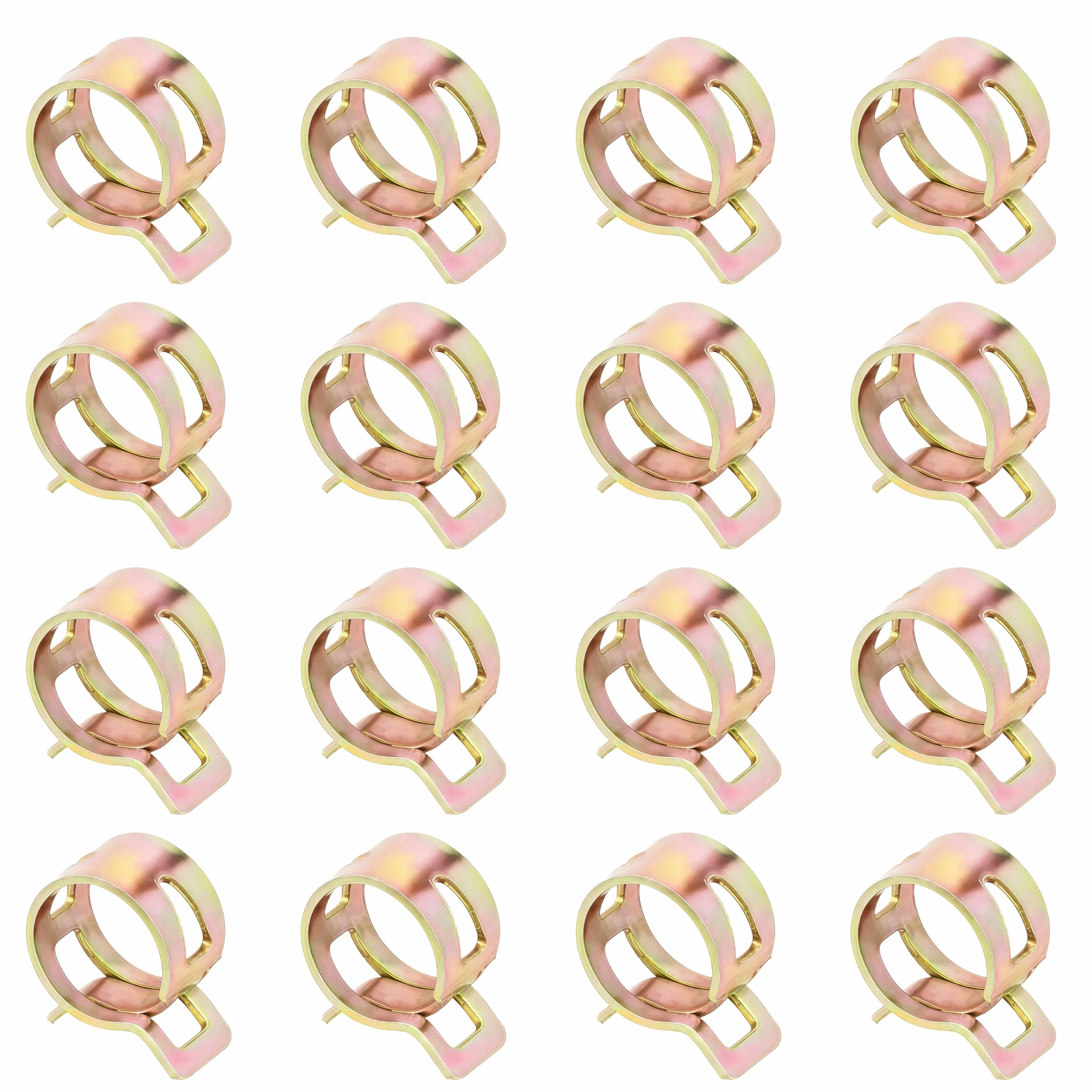 Fascette Stringitubo a Molla 12mm Morsetto a Molla Fascette Stringitubo Regolabile per Tubi Carburante per Autoveicoli 16 Pezzi Colorato
